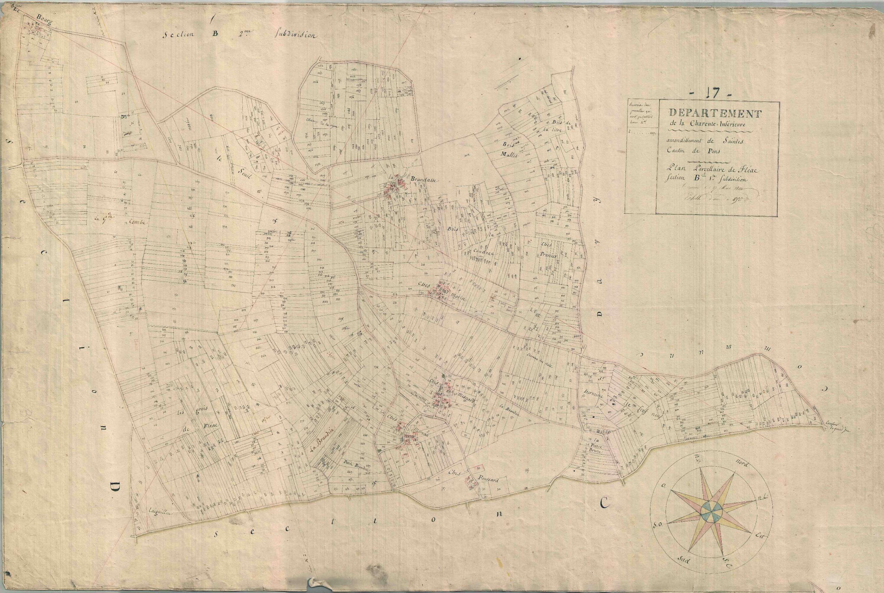 Fléac-sur-Seugne - Section B1 (sans nom).