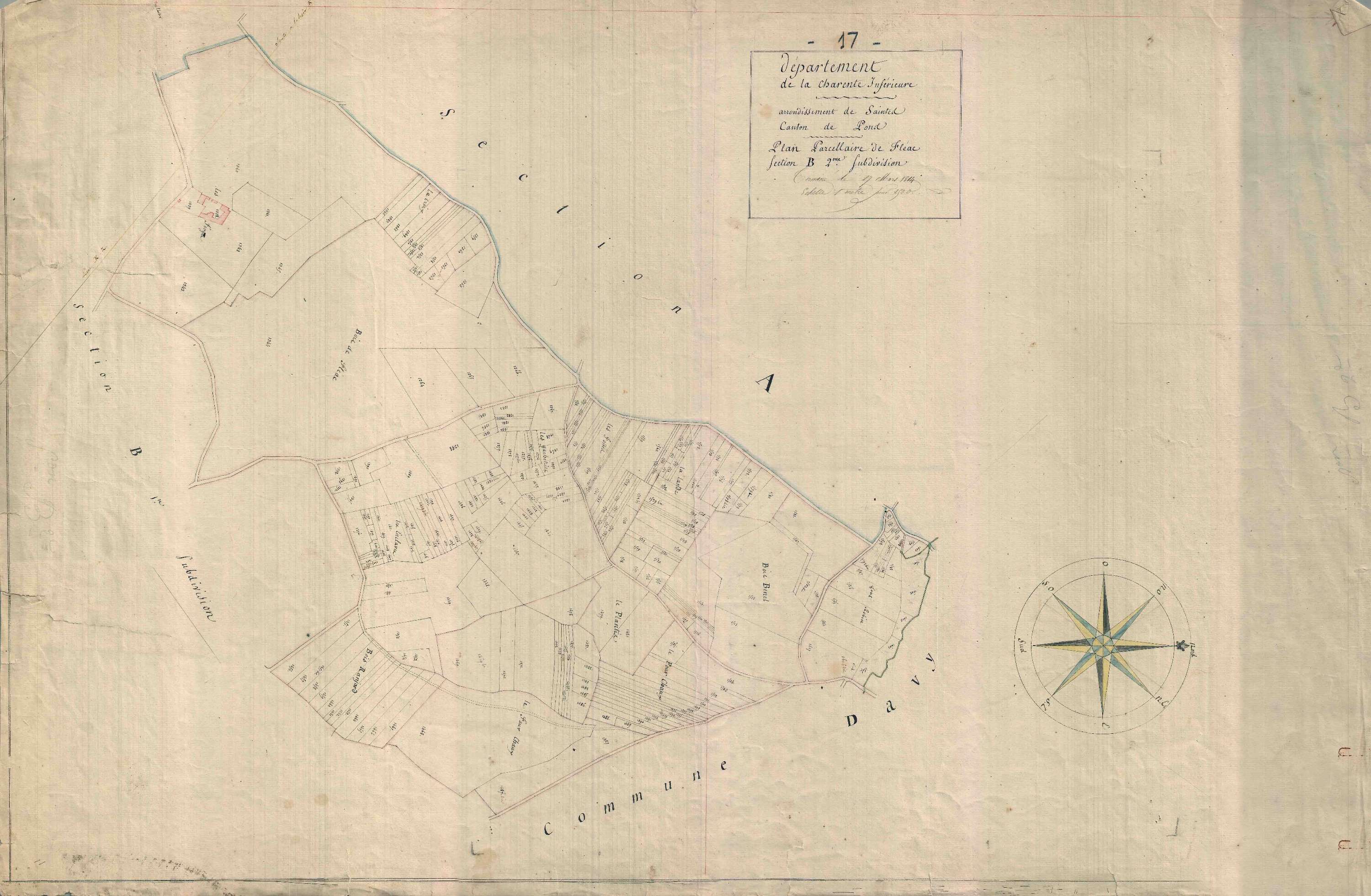 Fléac-sur-Seugne - Section B2 (sans nom).