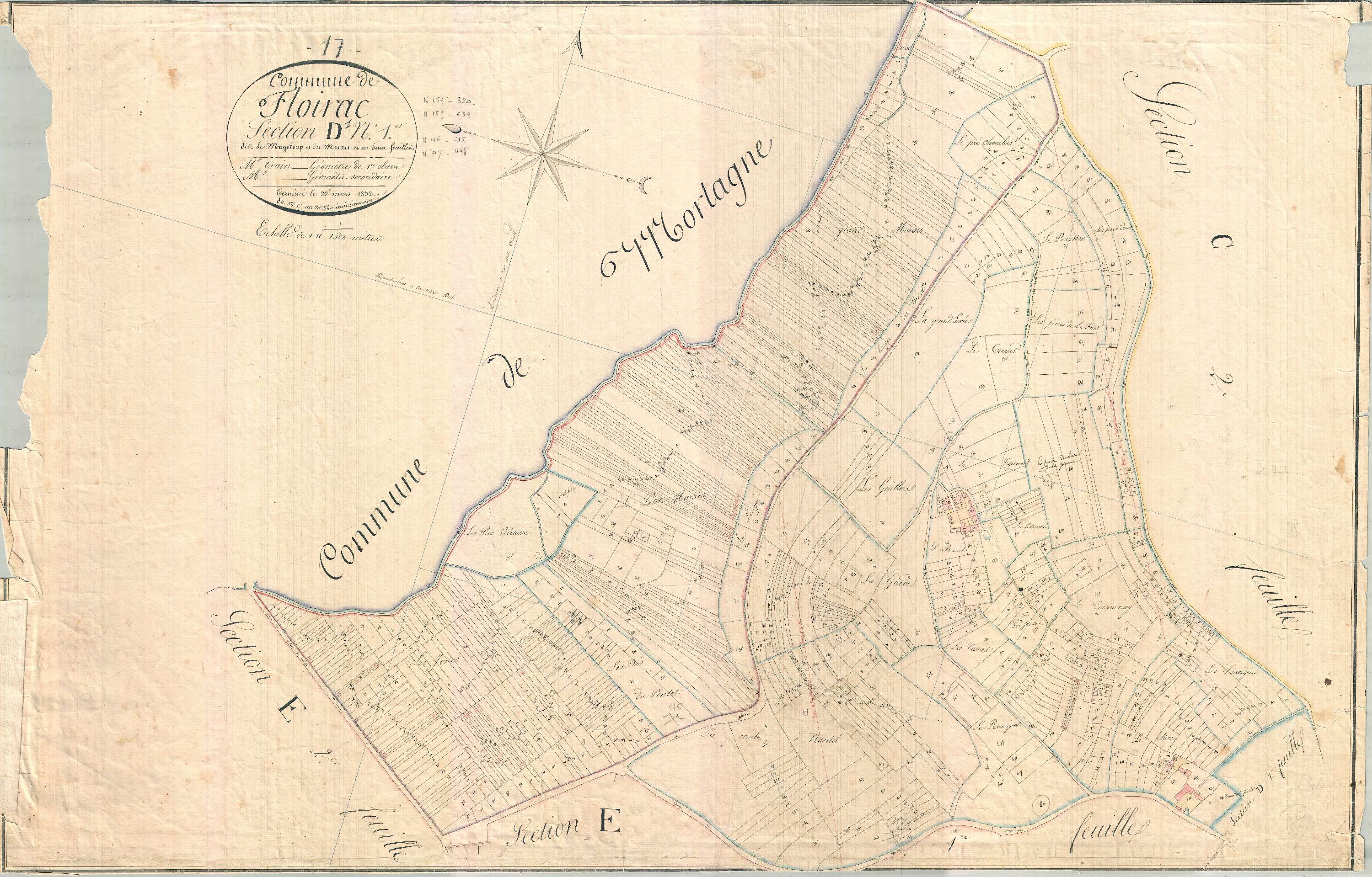 Floirac - Section D1 dite de Mageloup et du Marais.