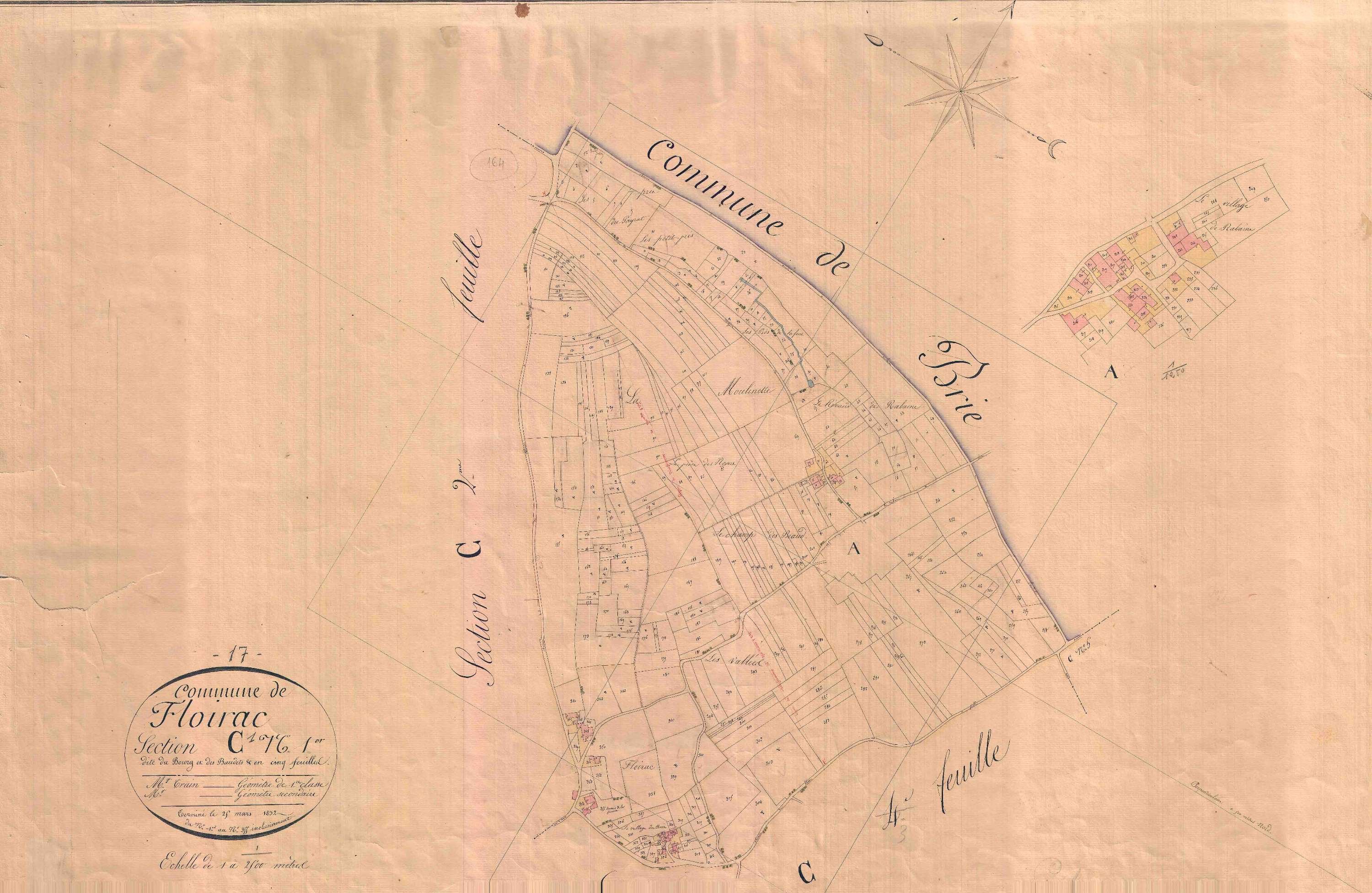 Floirac - Section C1 dite du Bourg et des Baudets.