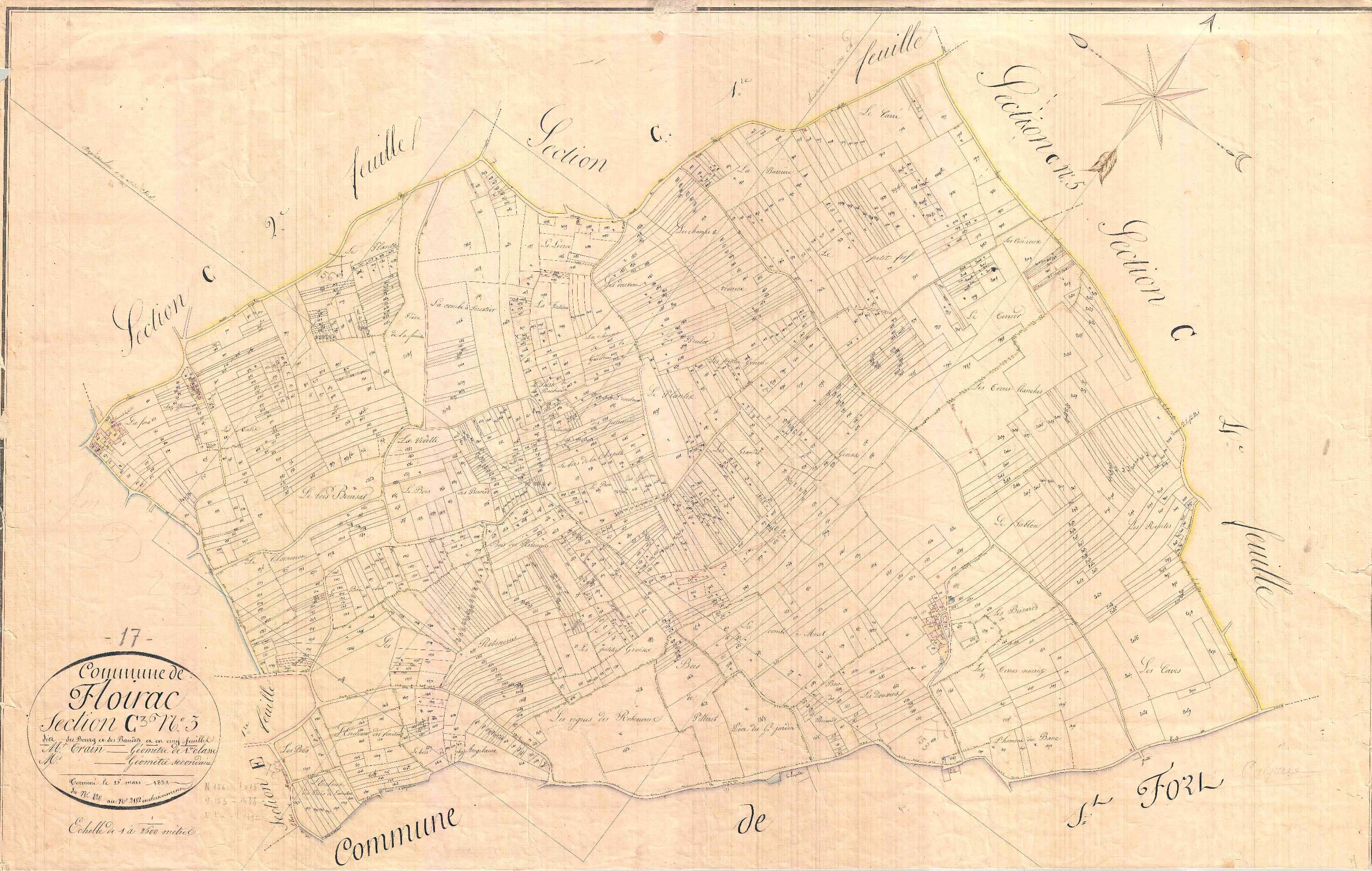 Floirac - Section C3 dite du Bourg et des Baudets.