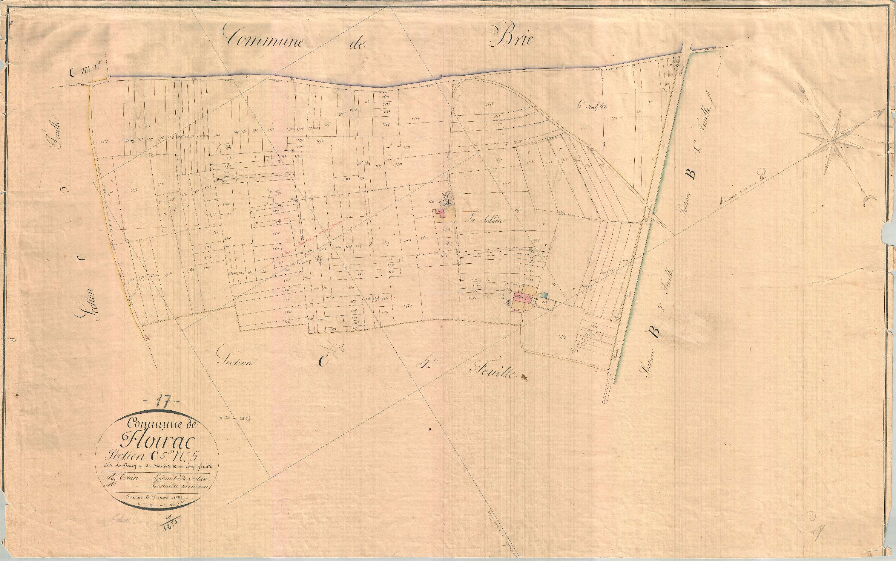 Floirac - Section C5 dite du Bourg et des Baudets.