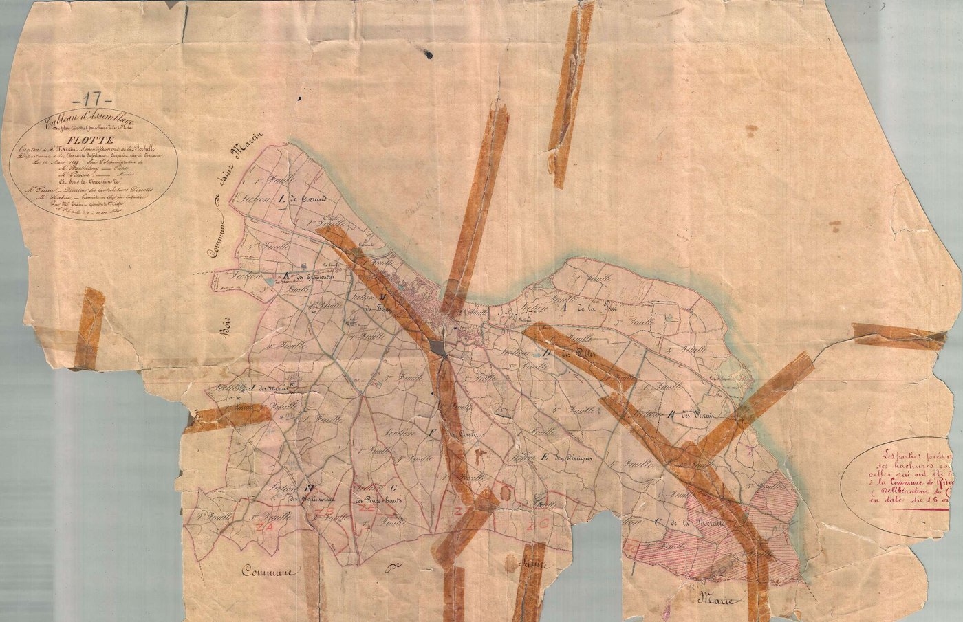 La Flotte - Tableau d'assemblage. [document en mauvais état]
