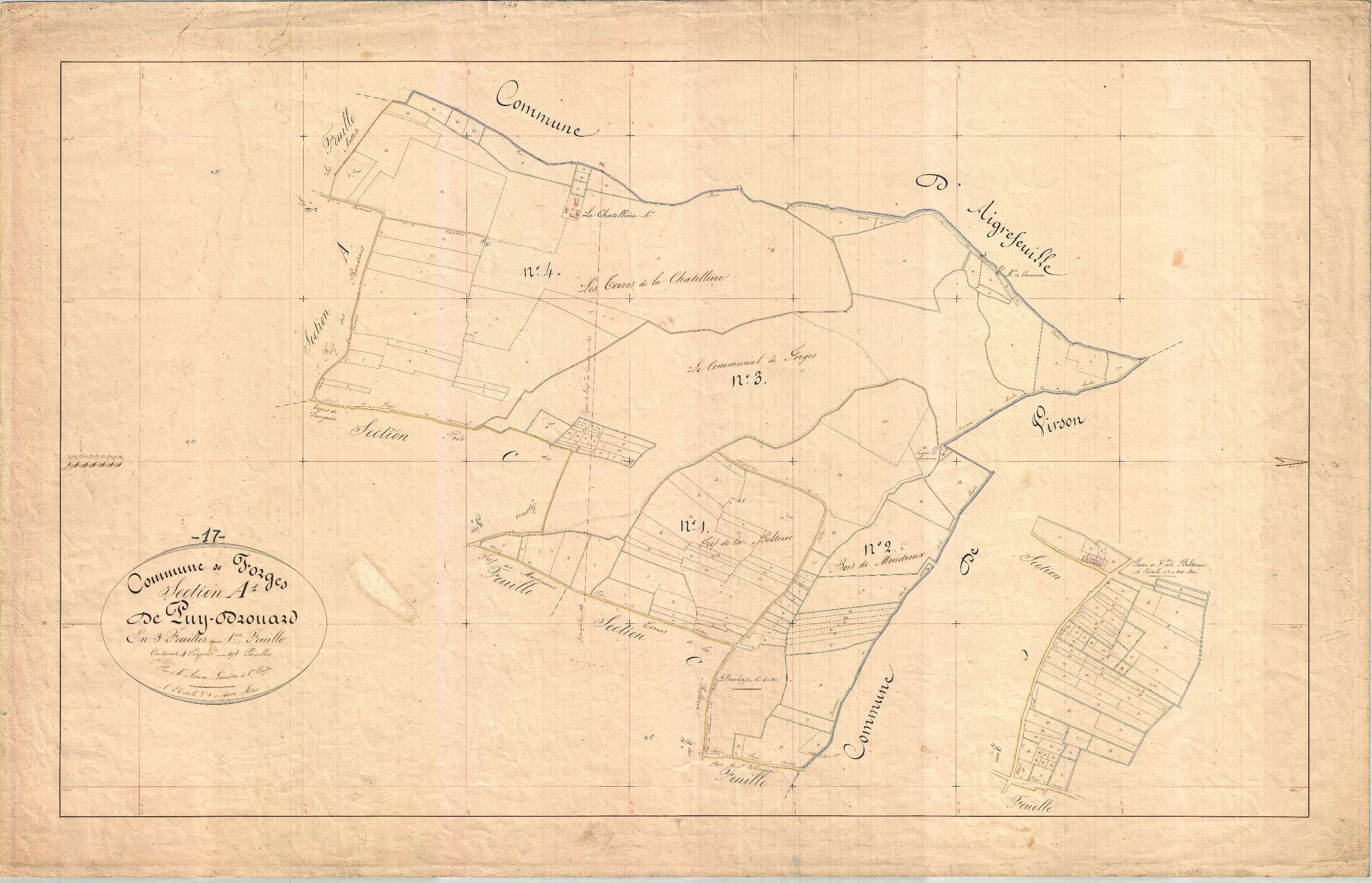 Forges - Section A1 dite de Puydrouard.