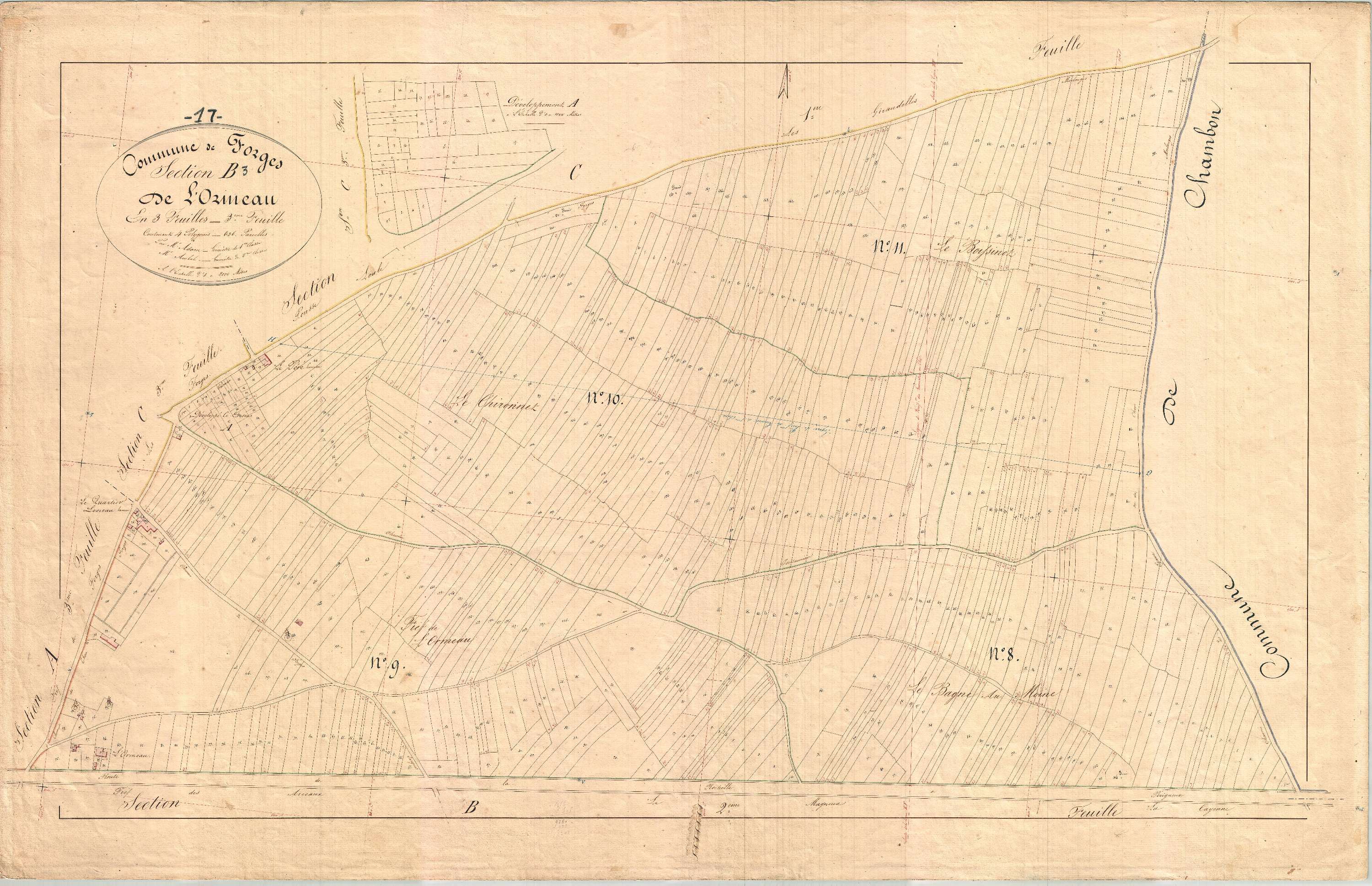 Forges - Section B3 dite de l'Ormeau.