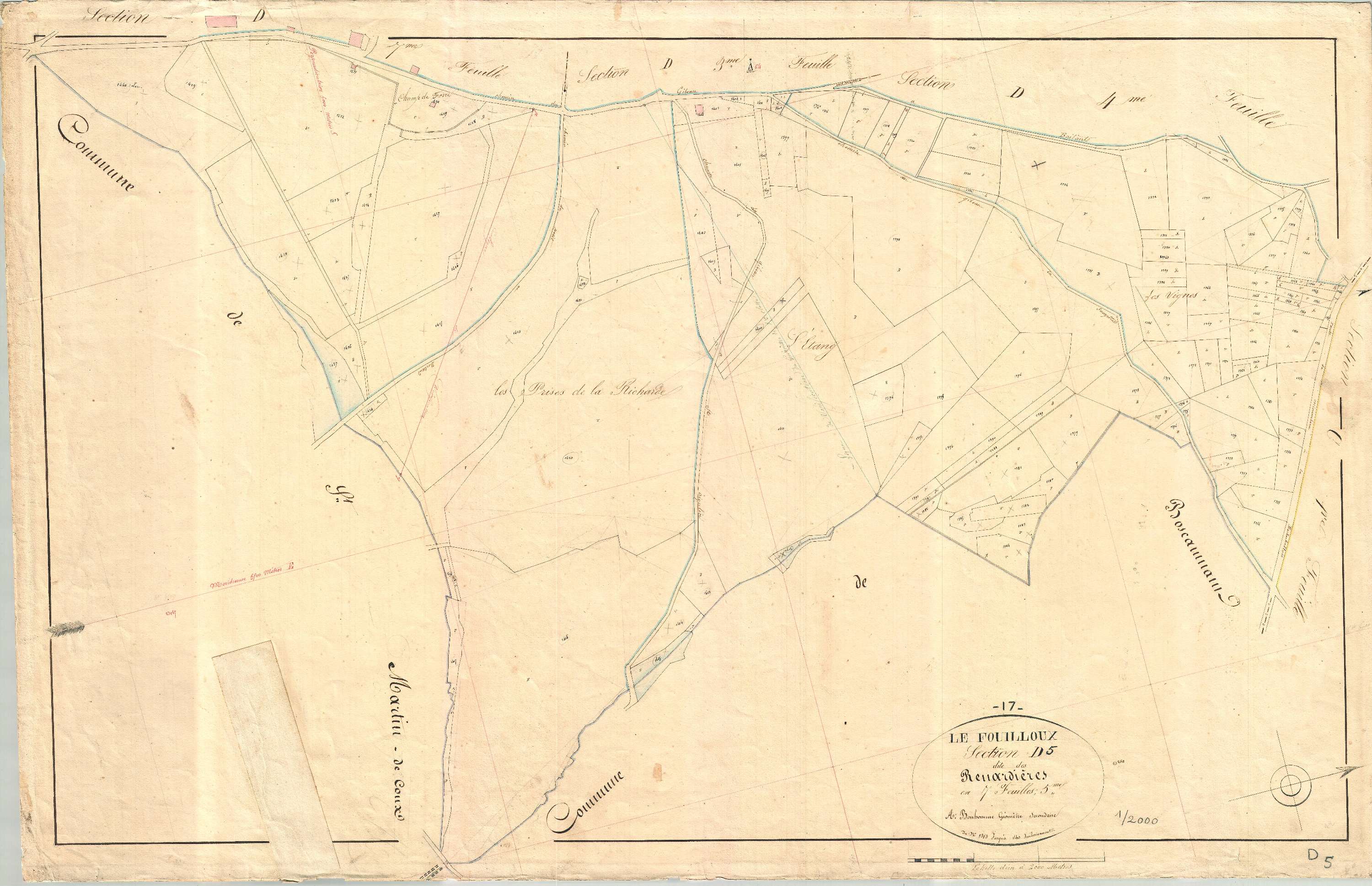 Le Fouilloux - Section D5 dite des Renardières.