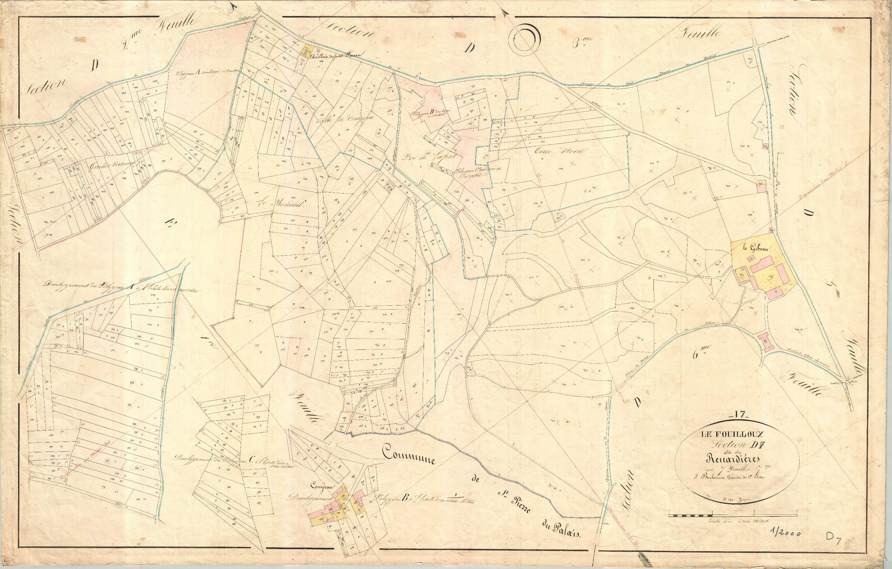 Le Fouilloux - Section D7 dite des Renardières.