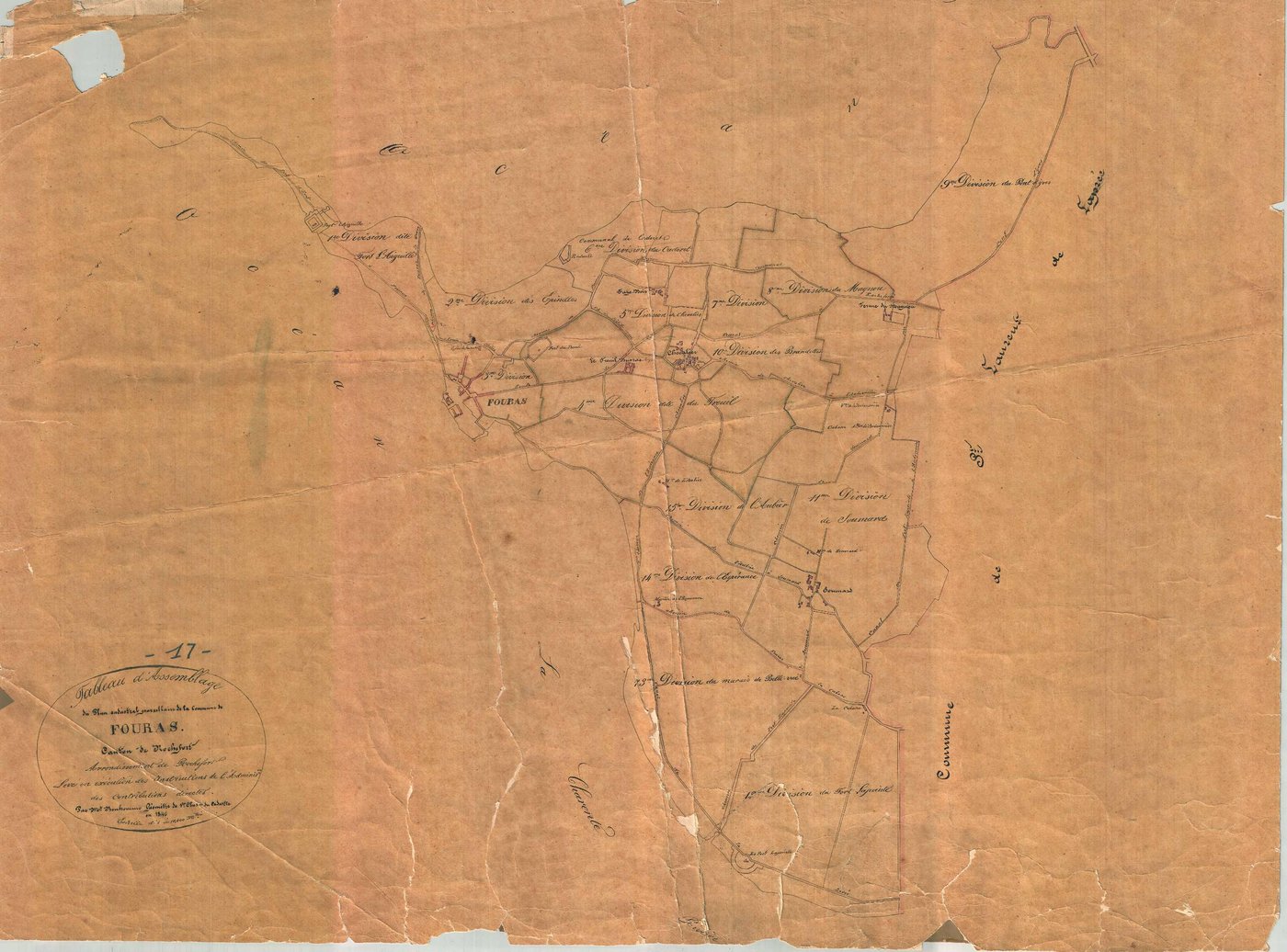 Fouras - Tableau d'assemblage.