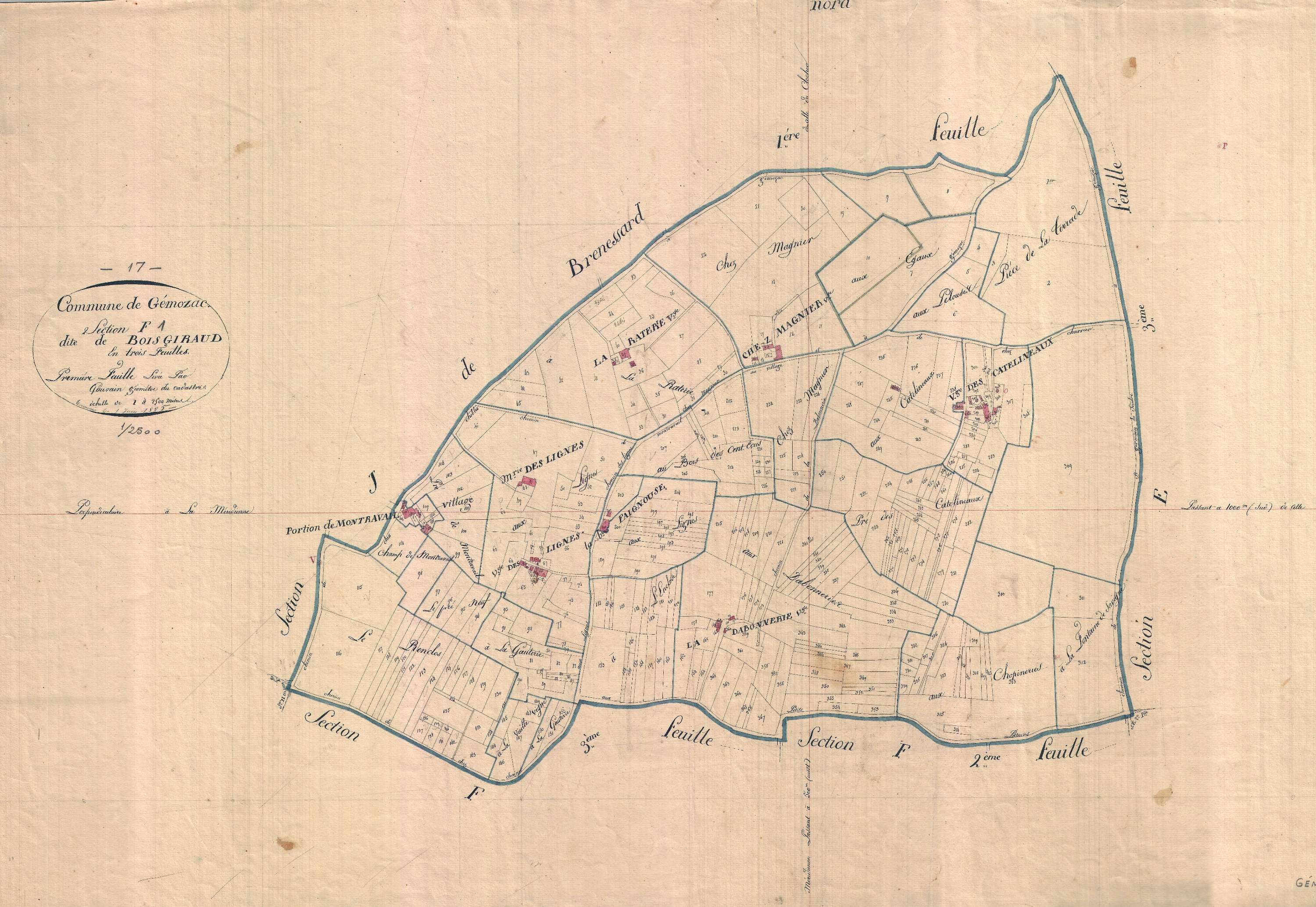 Gémozac - Section F1 dite du Bois Giraud.