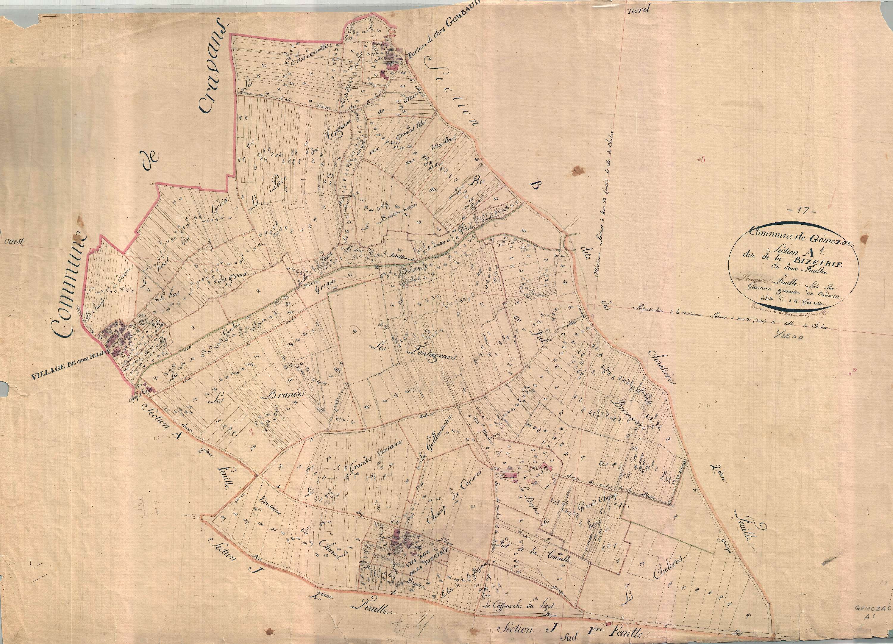 Gémozac - Section A1 dite de la Déchètrie.