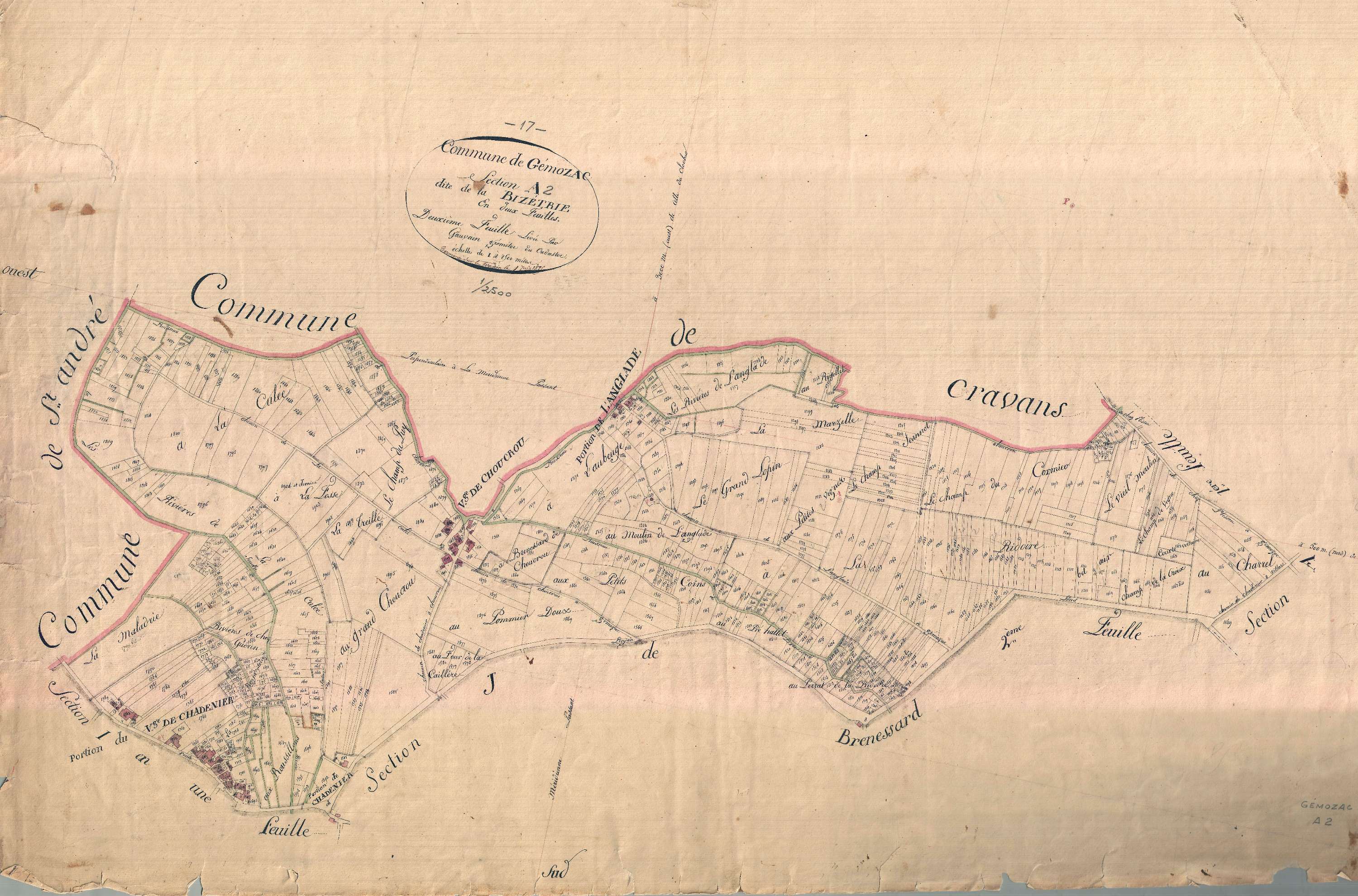 Gémozac - Section A2 dite de la Déchètrie.