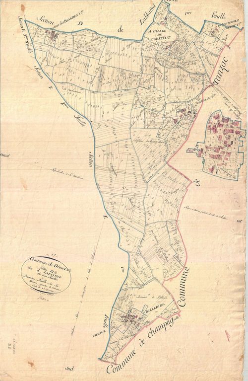 Gémozac - Section D2 dite de Labattut.