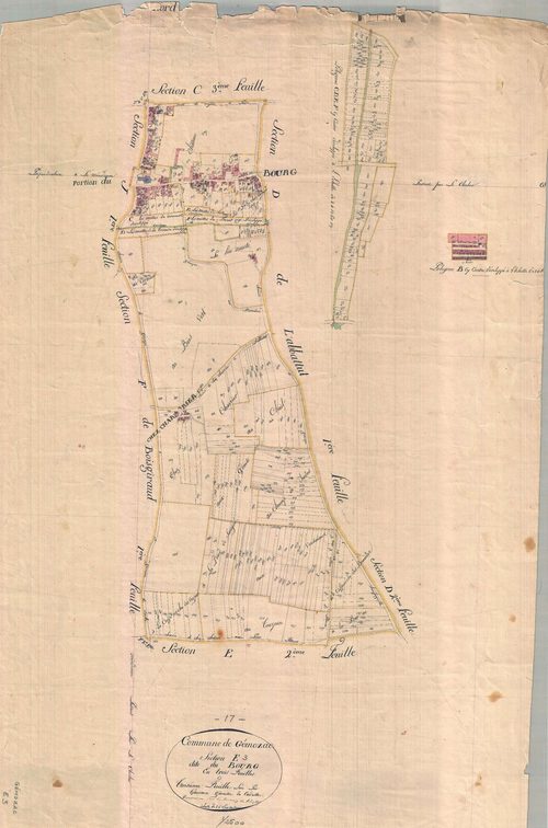 Gémozac - Section E3 dite du Bourg.