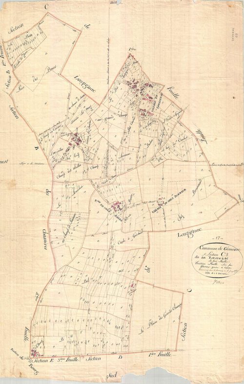 Gémozac - Section C3 dite de Louzignac.