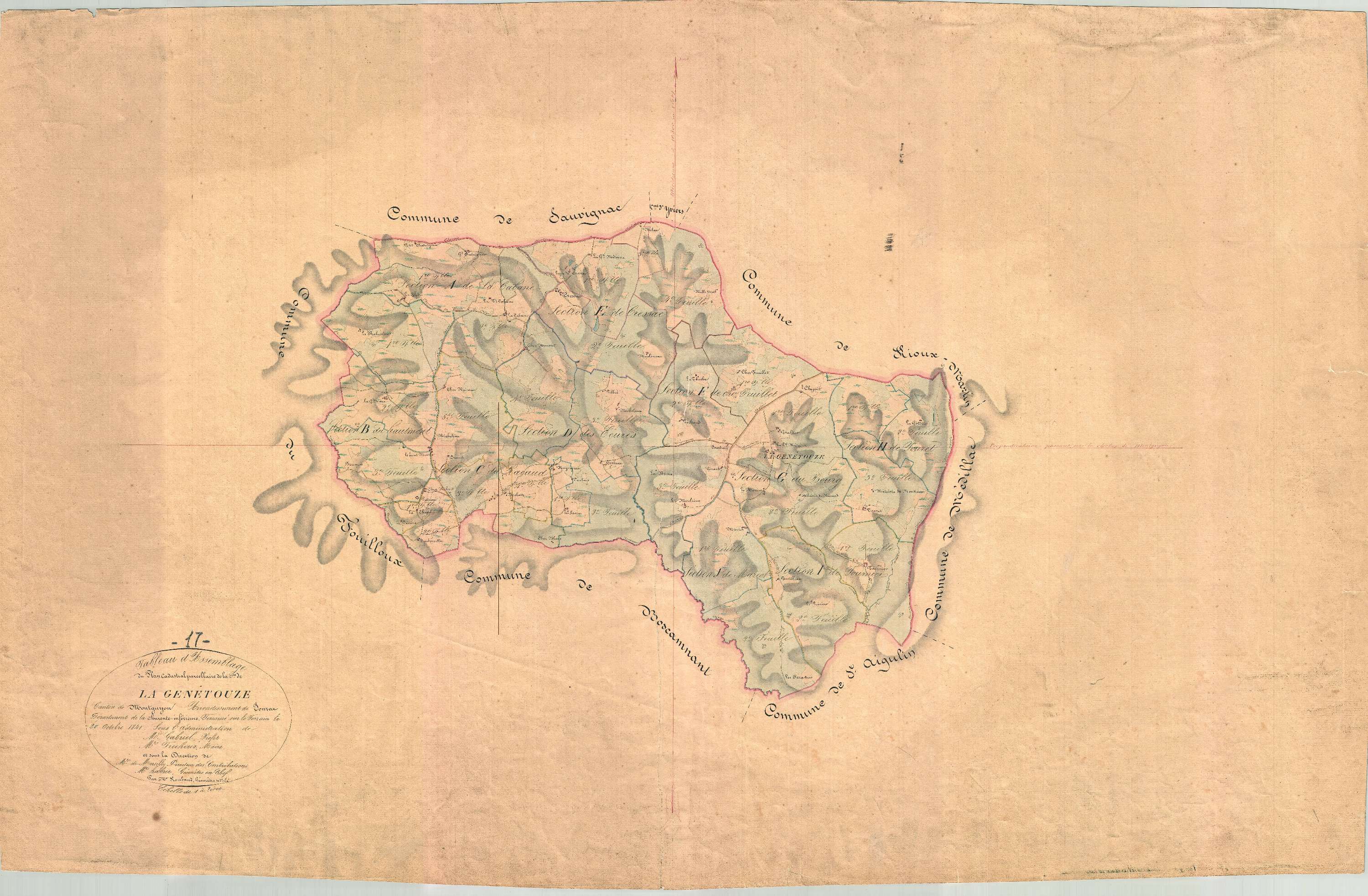 La Genétouze - Tableau d'assemblage.
