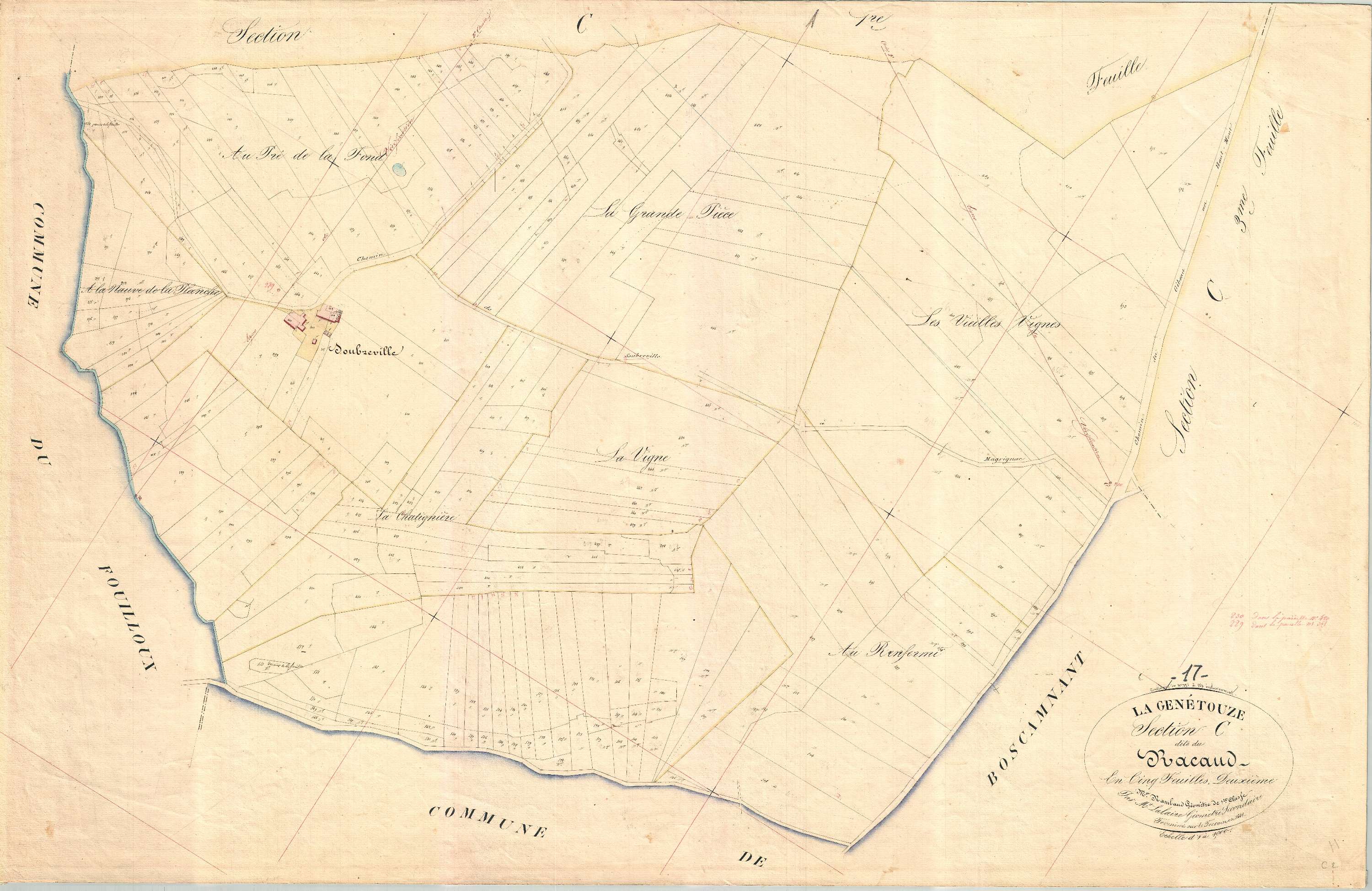 La Genétouze - Section C2 dite du Racaud.