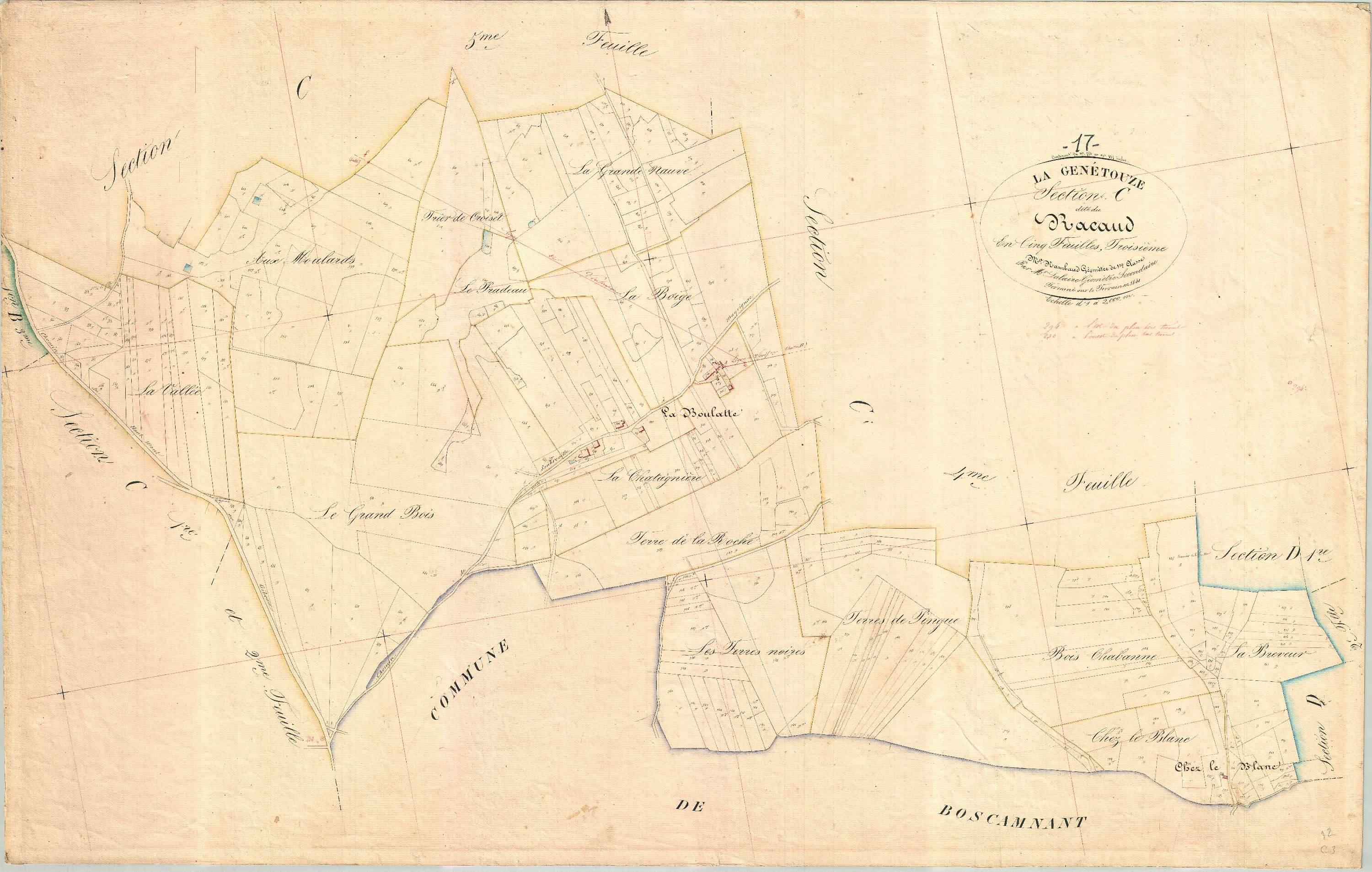 La Genétouze - Section C3 dite du Racaud.