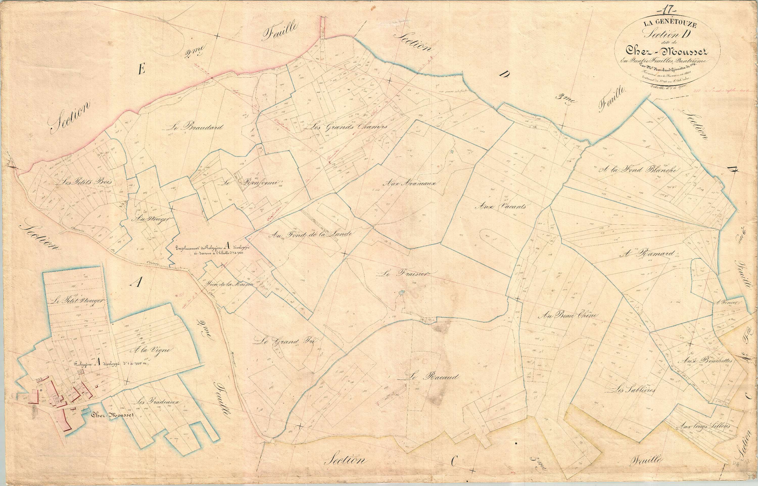 La Genétouze - Section D4 dite de chez Mousset.