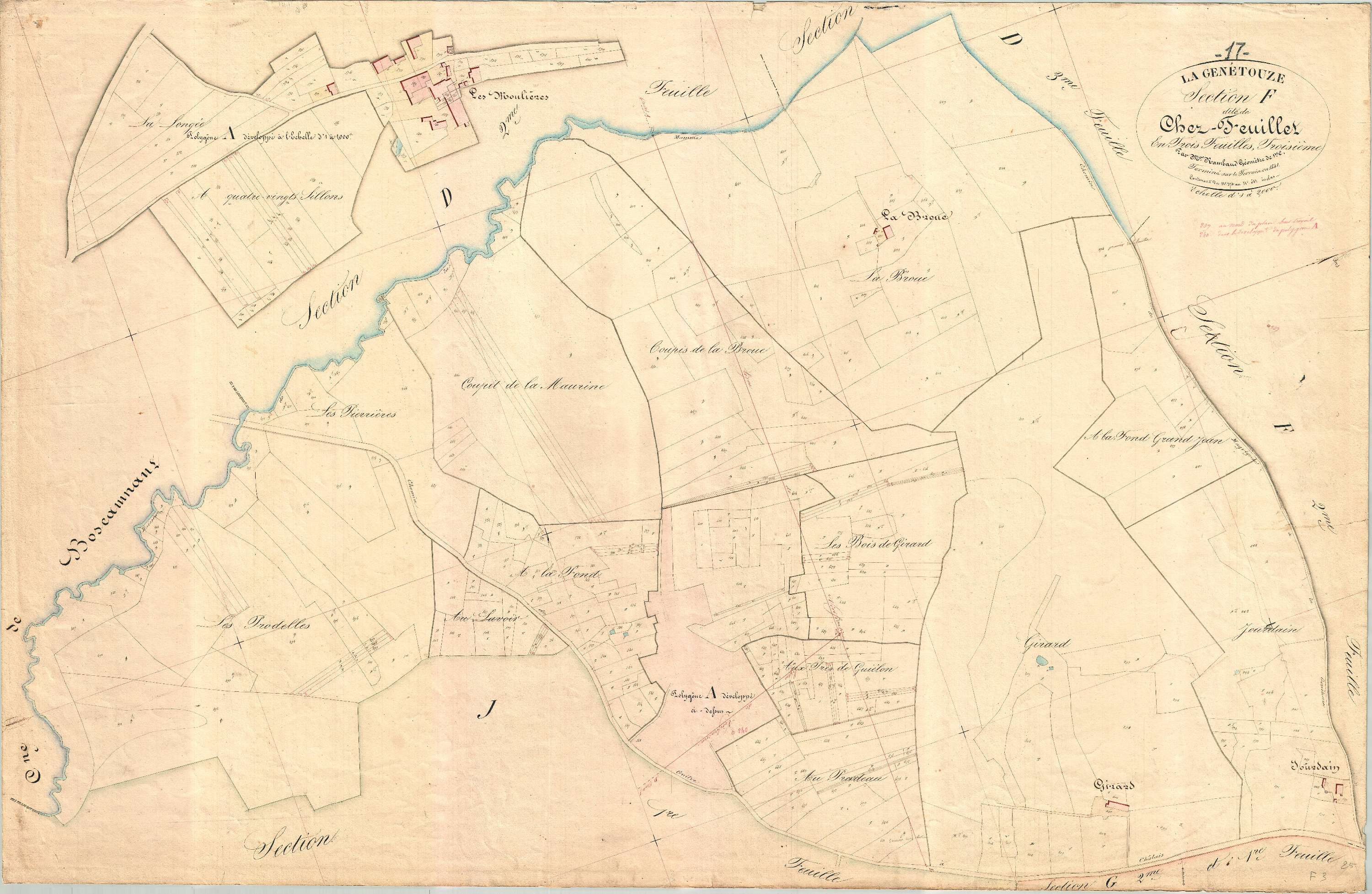 La Genétouze - Section F3 dite de chez Feuillet.