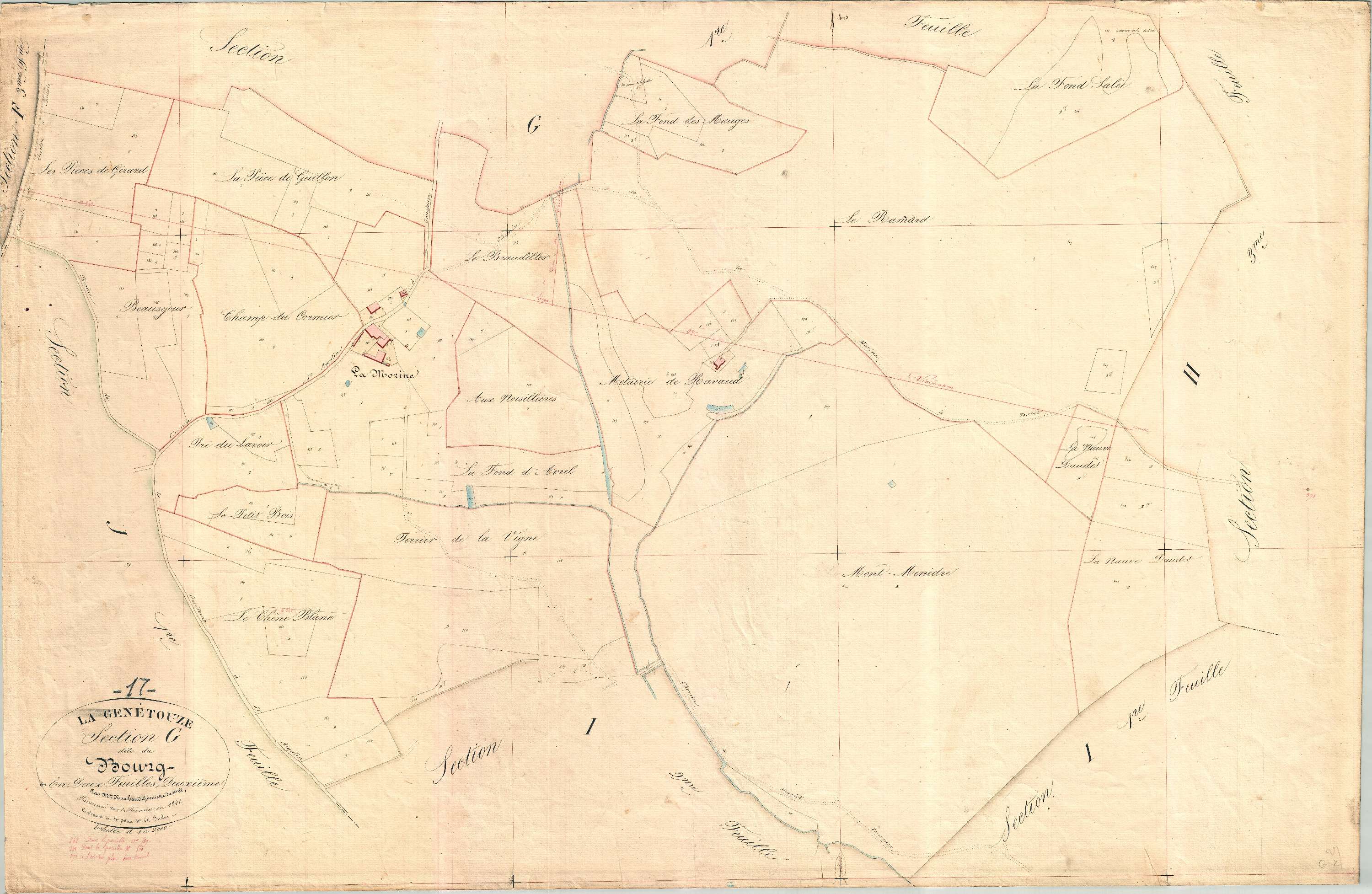 La Genétouze - Section G2 dite du Bourg.