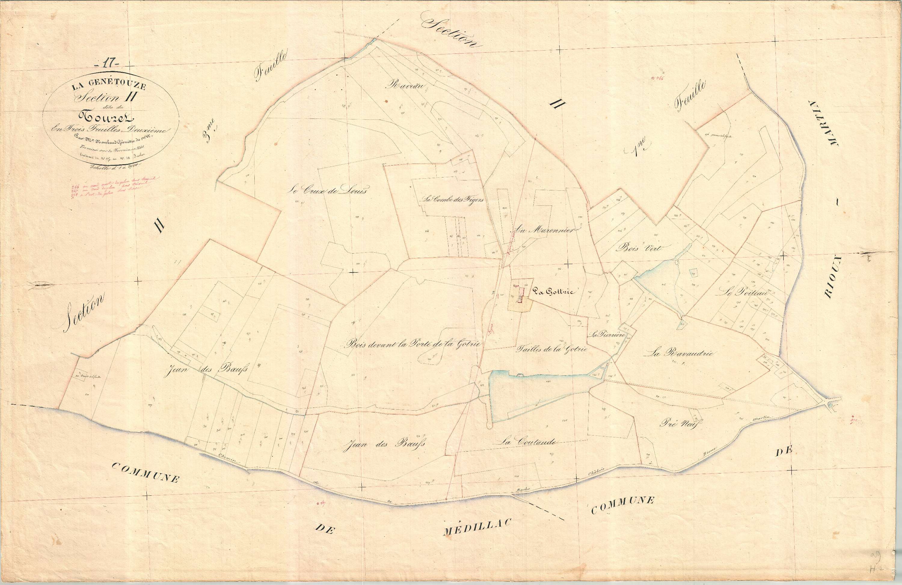 La Genétouze - Section H2 dite du Touret.