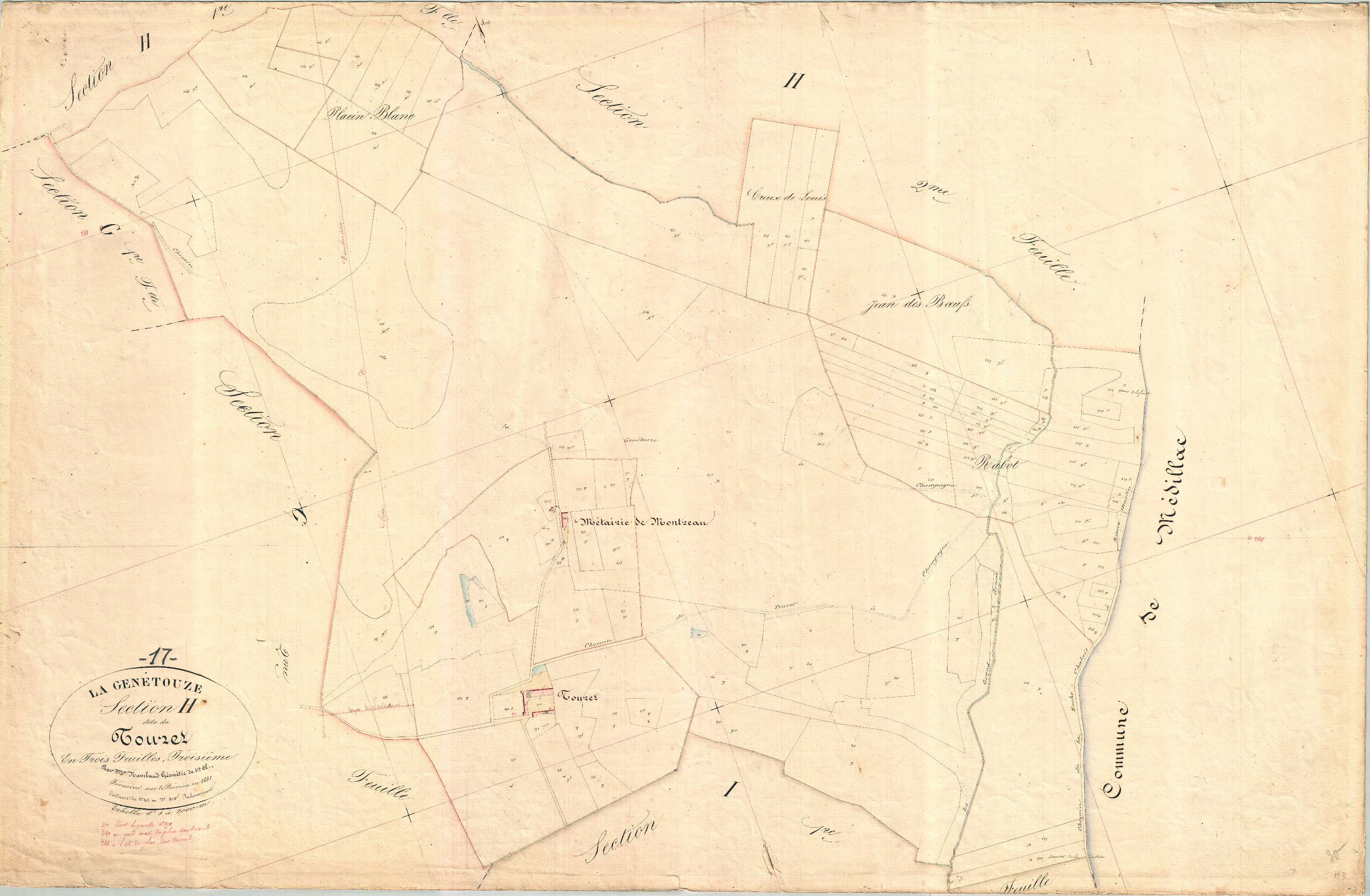 La Genétouze - Section H3 dite du Touret.