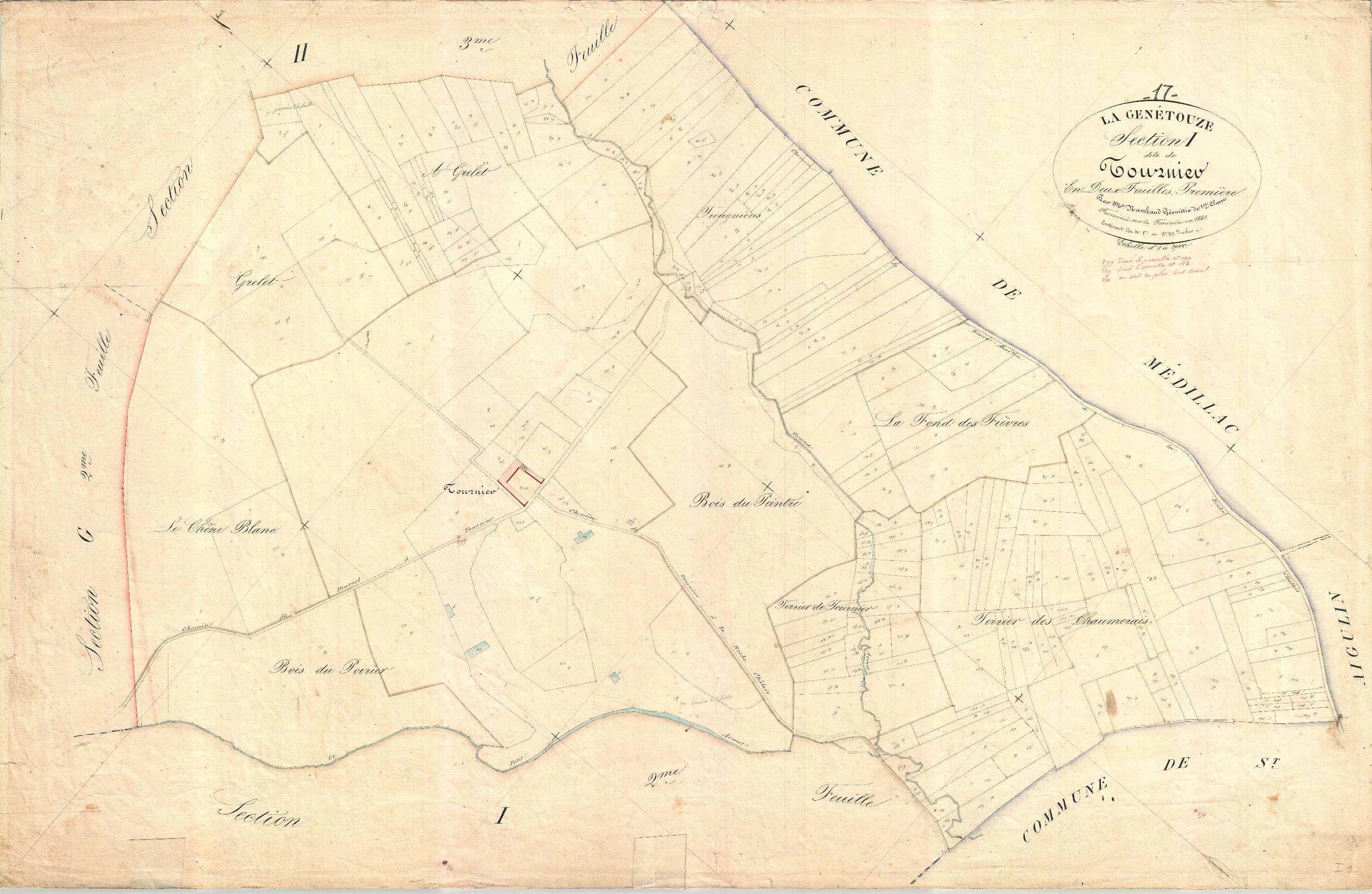 La Genétouze - Section I1 dite de Tournier.