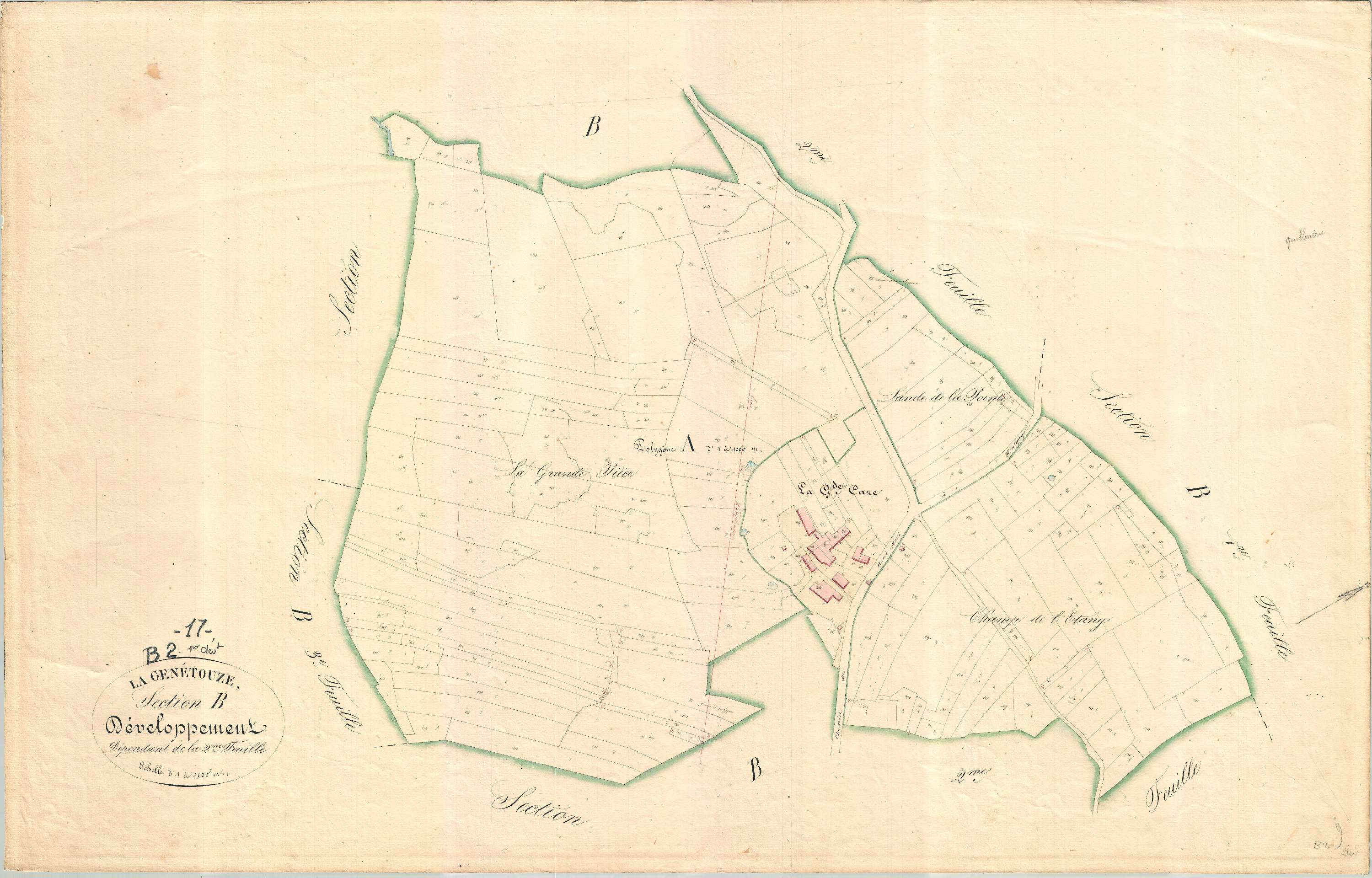 La Genétouze - Section B2 developpement dite du Haut Mont.