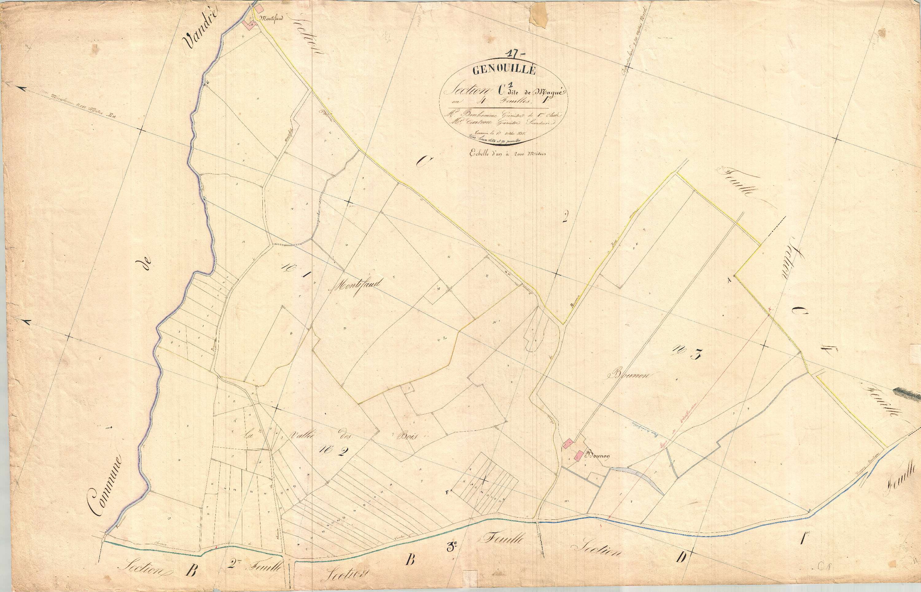 Genouillé - Section C1 dite de Magné.