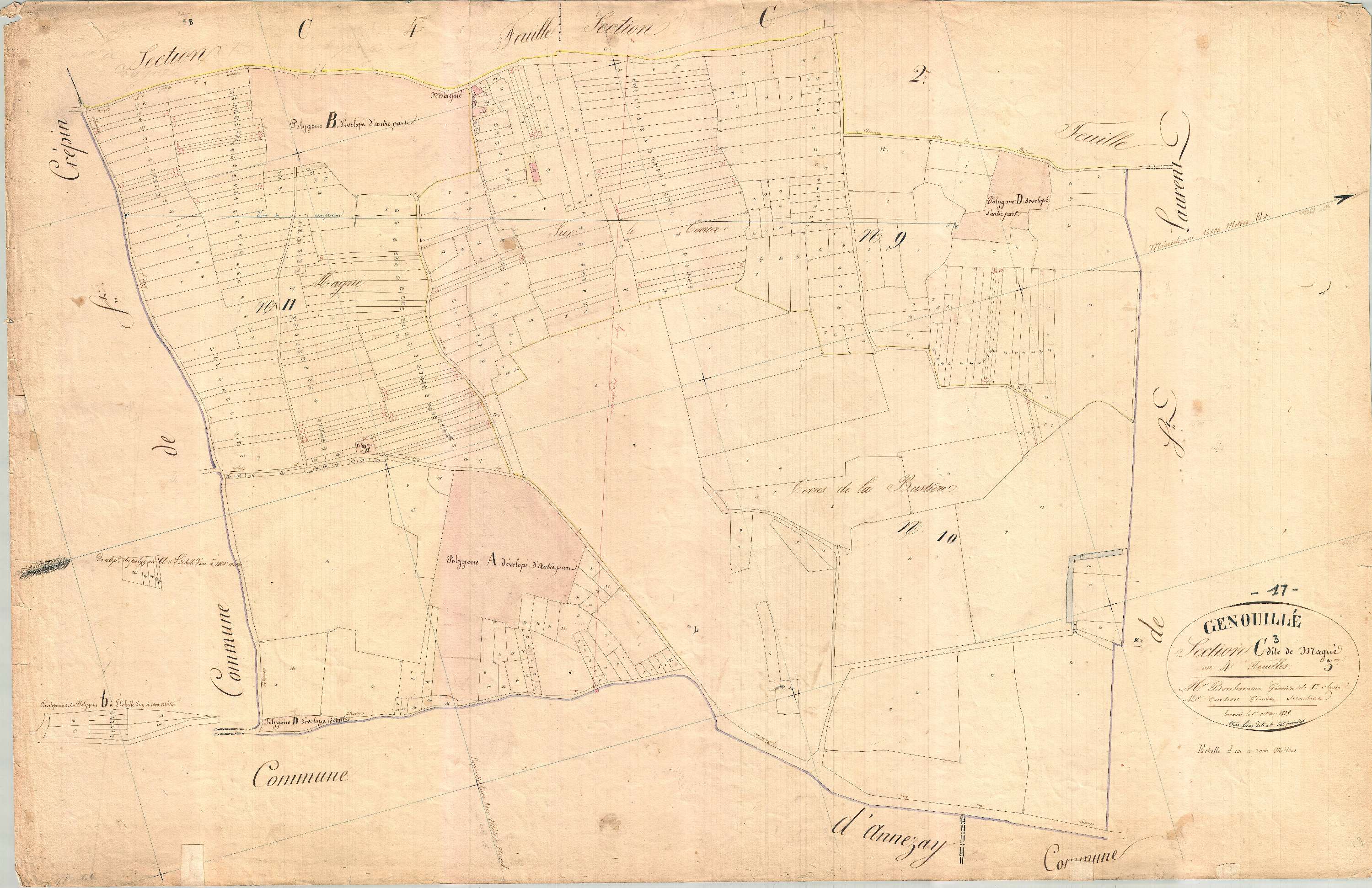 Genouillé - Section C3 dite de Magné.