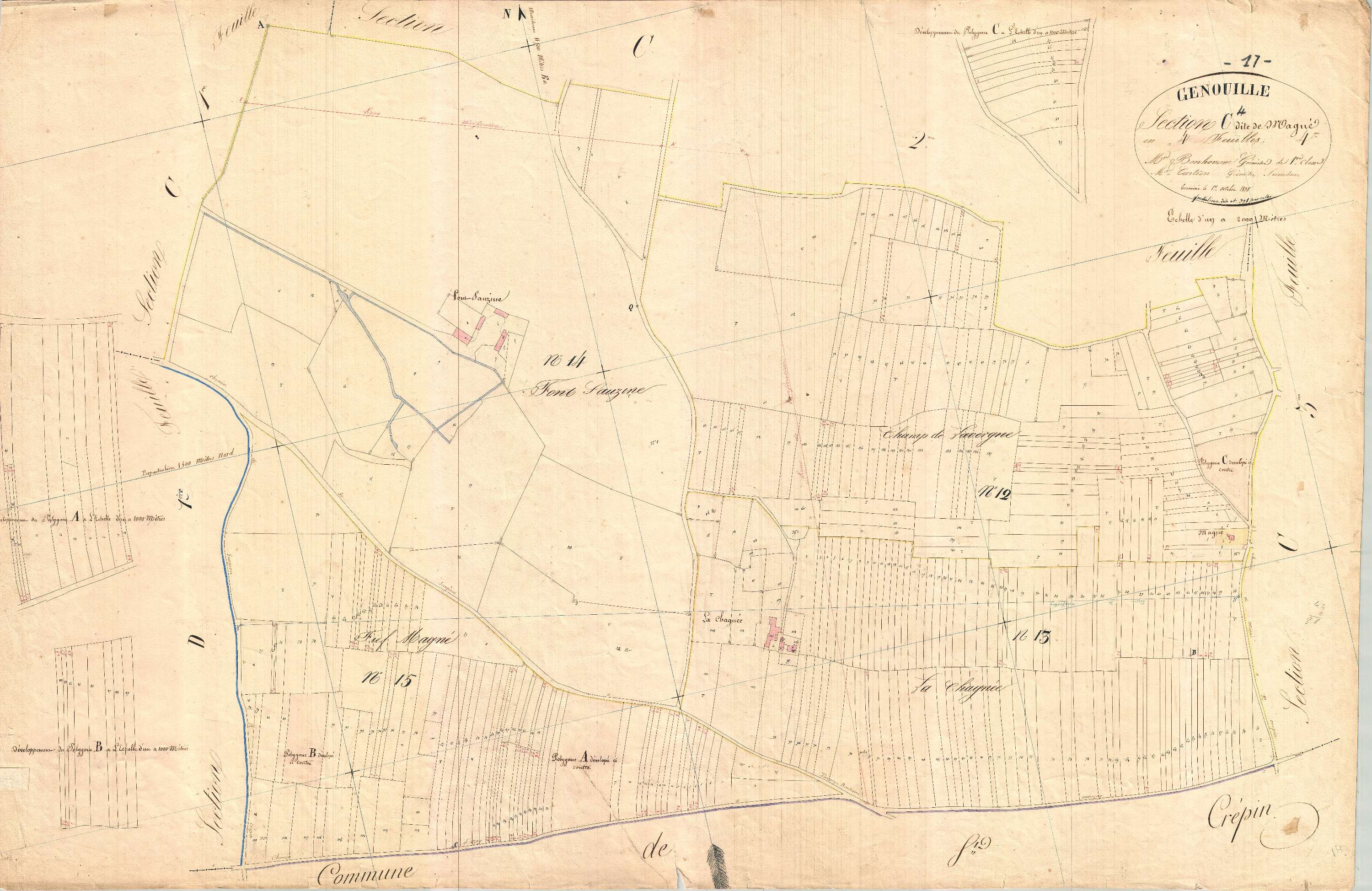 Genouillé - Section C4 dite de Magné.