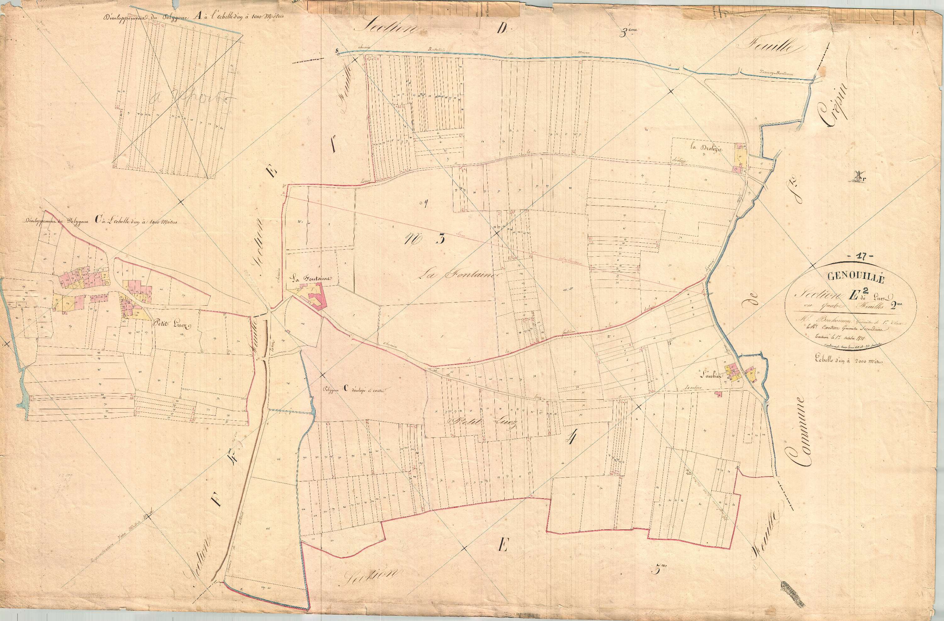 Genouillé - Section E2 dite de Luez.