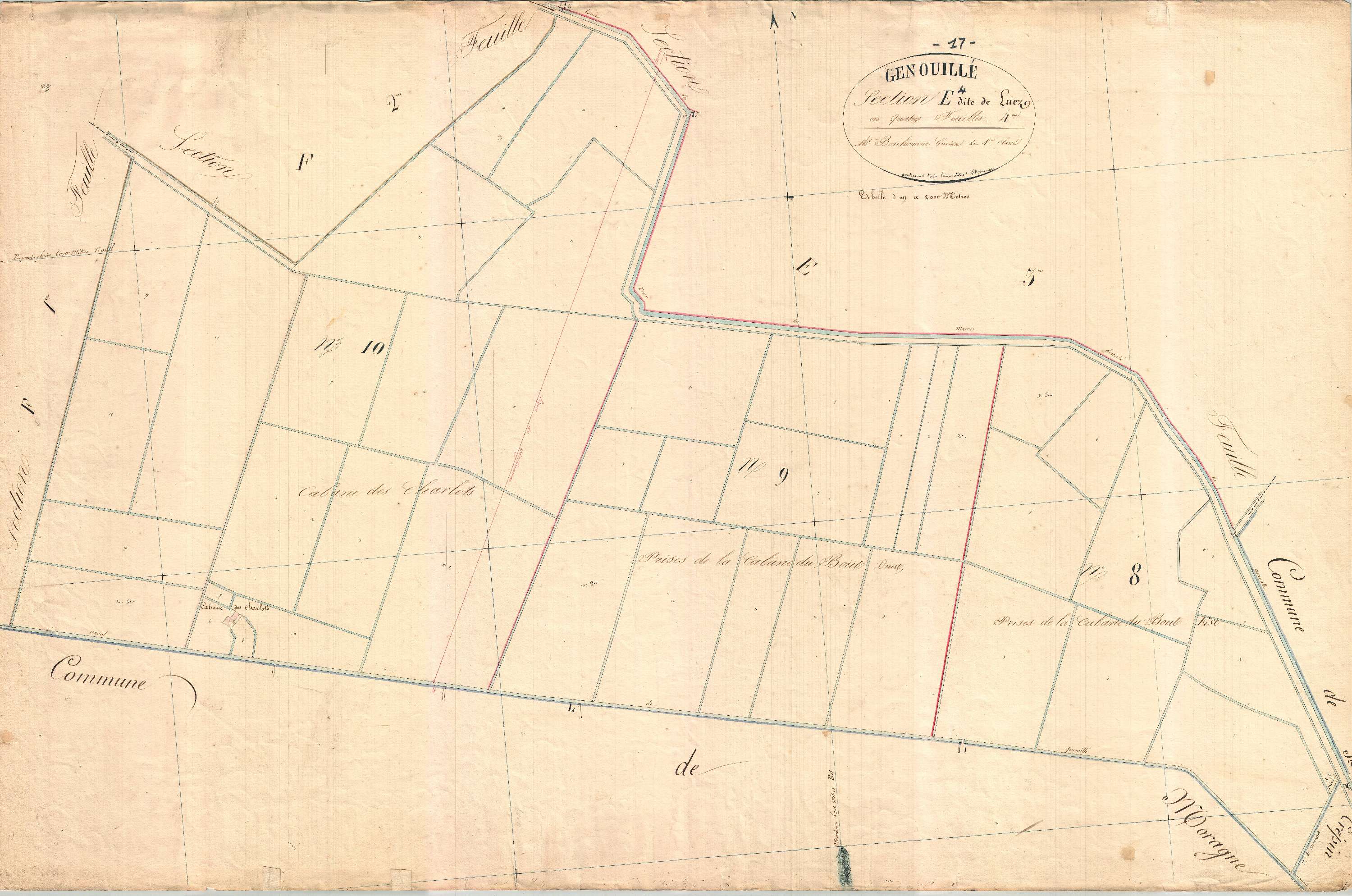 Genouillé - Section E4 dite de Luez.