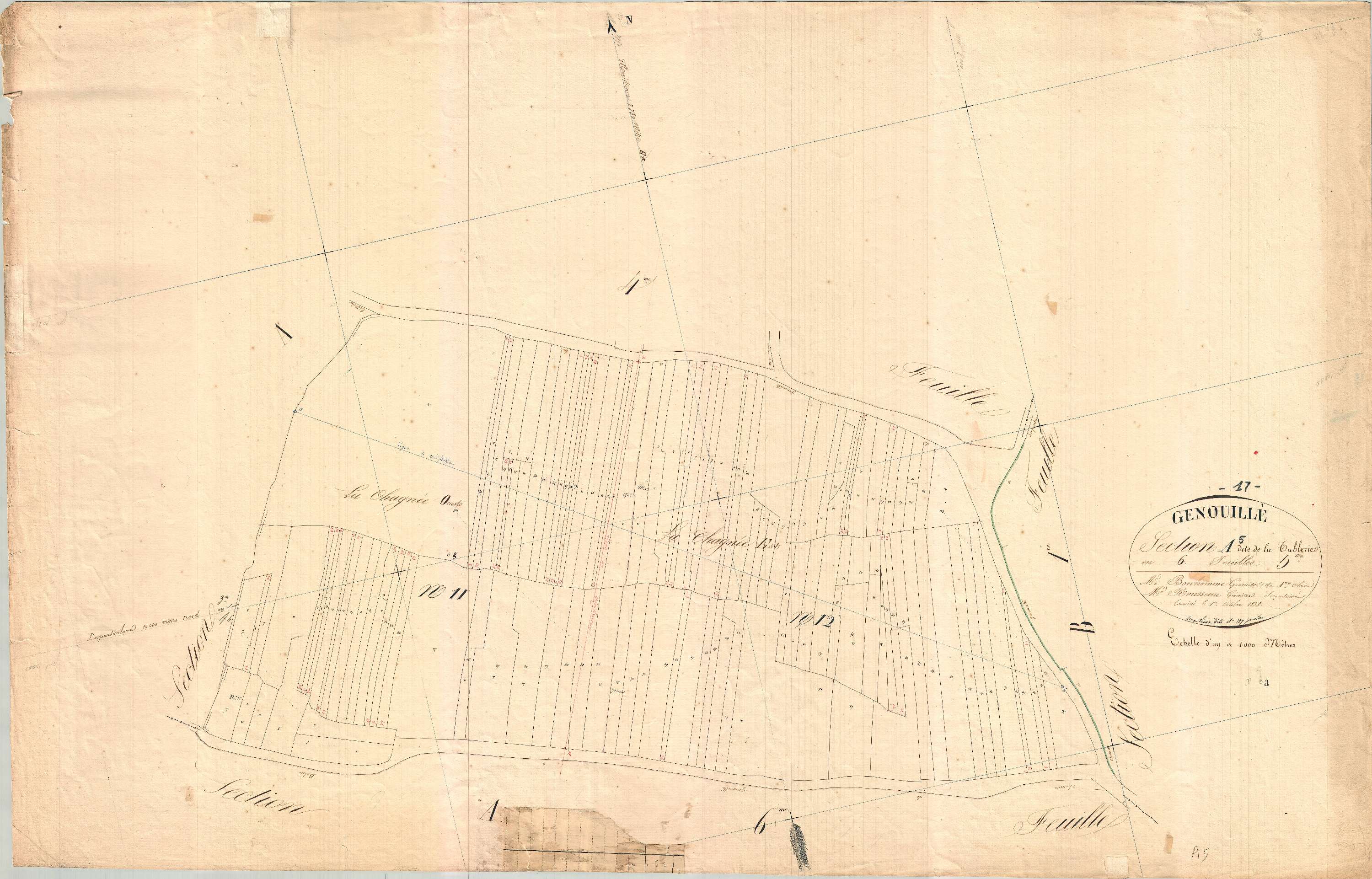 Genouillé - Section A5 dite de la Tublerie.