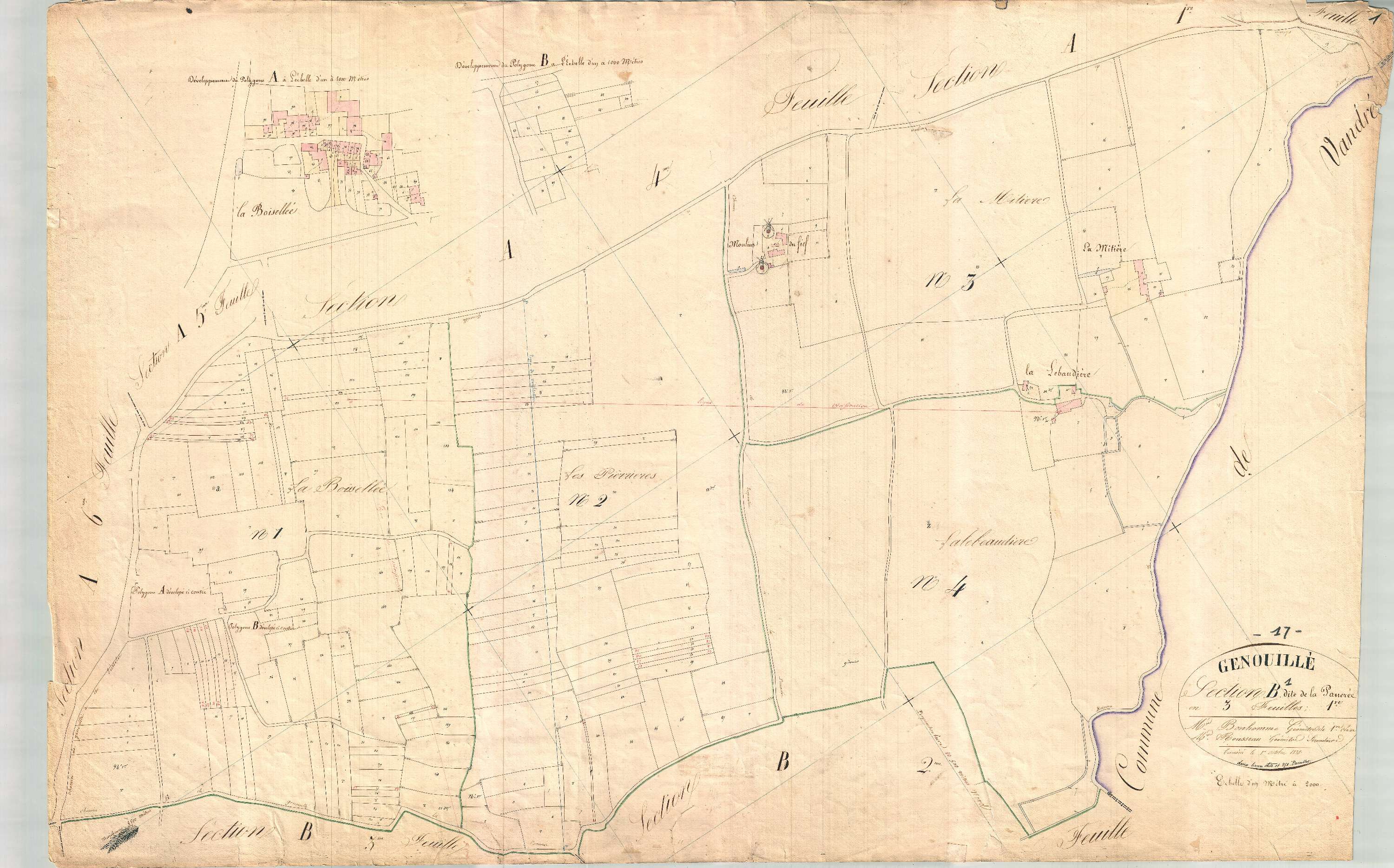 Genouillé - Section B1 dite de la Panerée.