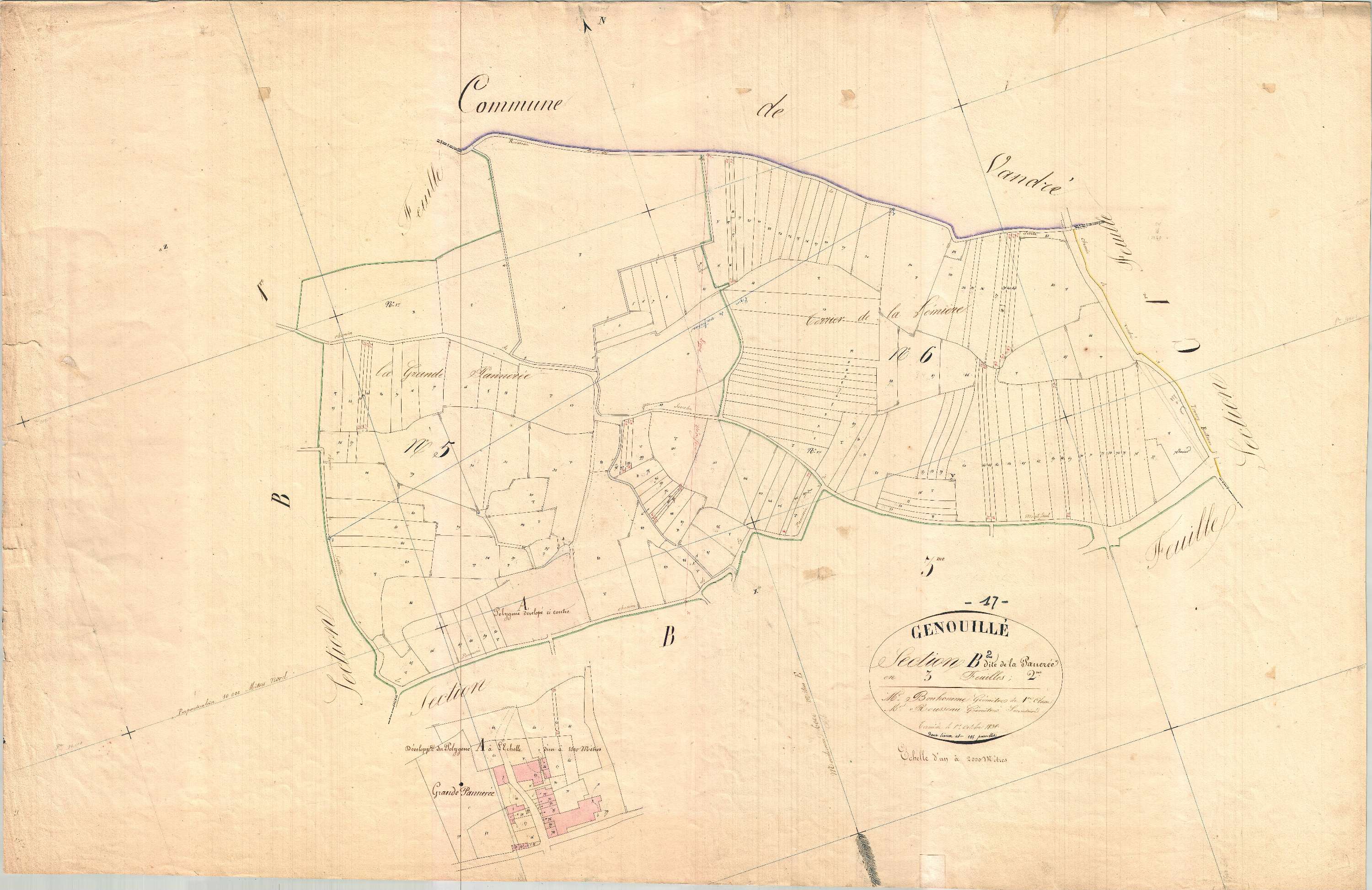 Genouillé - Section B2 dite de la Panerée.