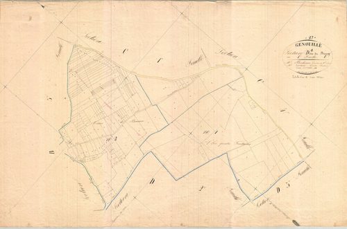 Genouillé - Section D1 dite du Bourg.