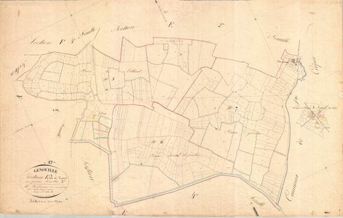 Genouillé - Section E3 dite de Luez.