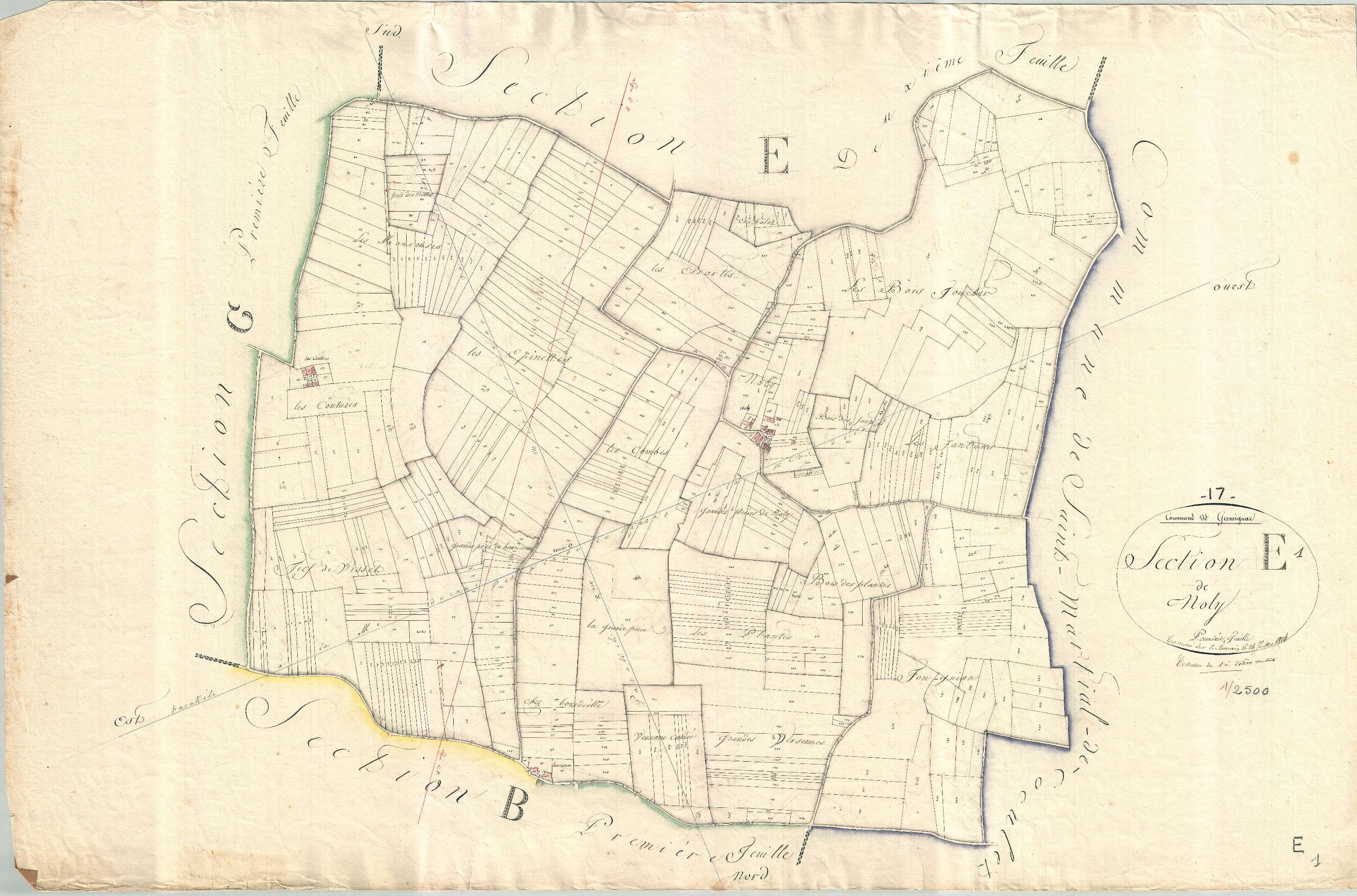 Germignac - Section E1 dite de Moly.