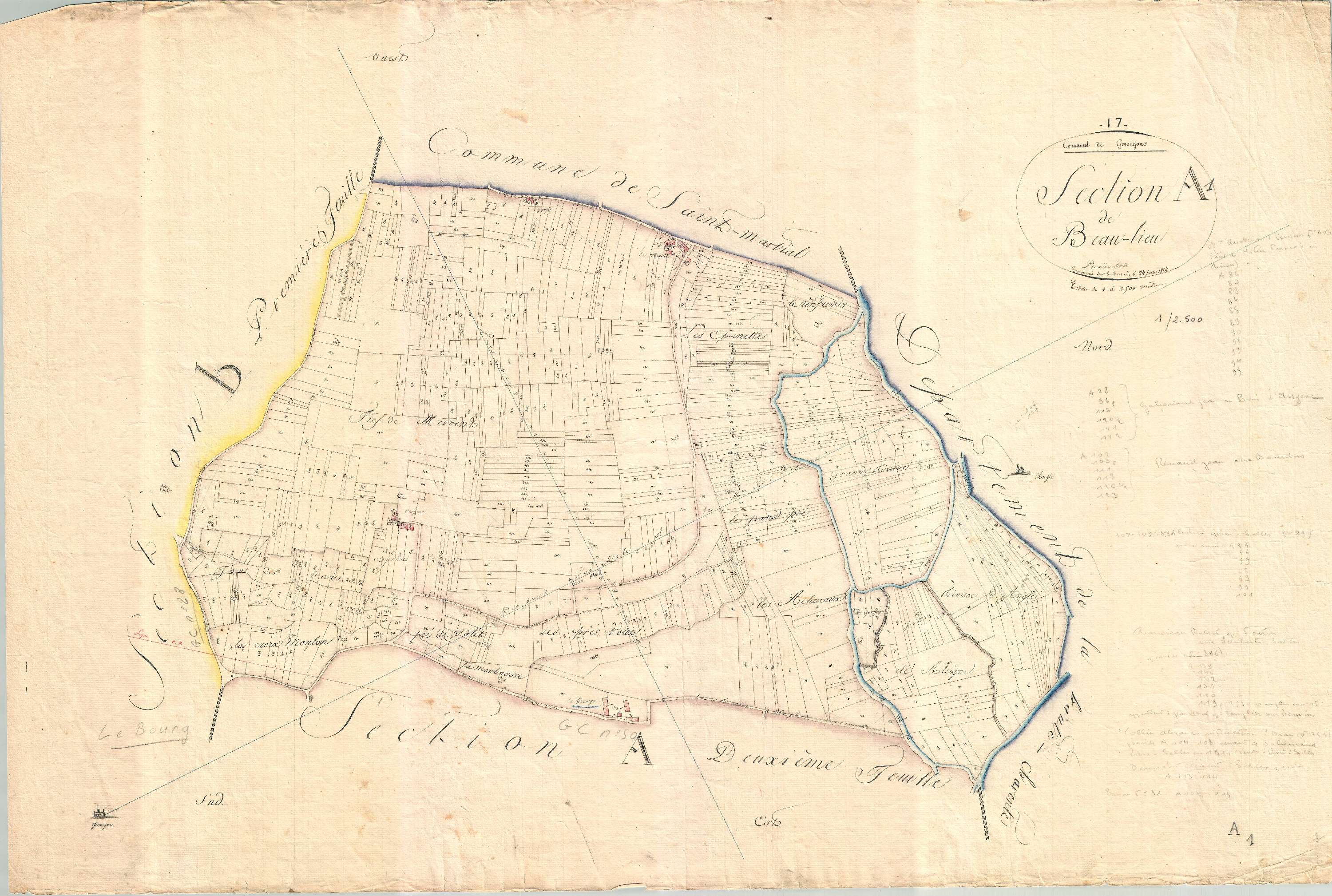 Germignac - Section A1 dite de Beaulieu.