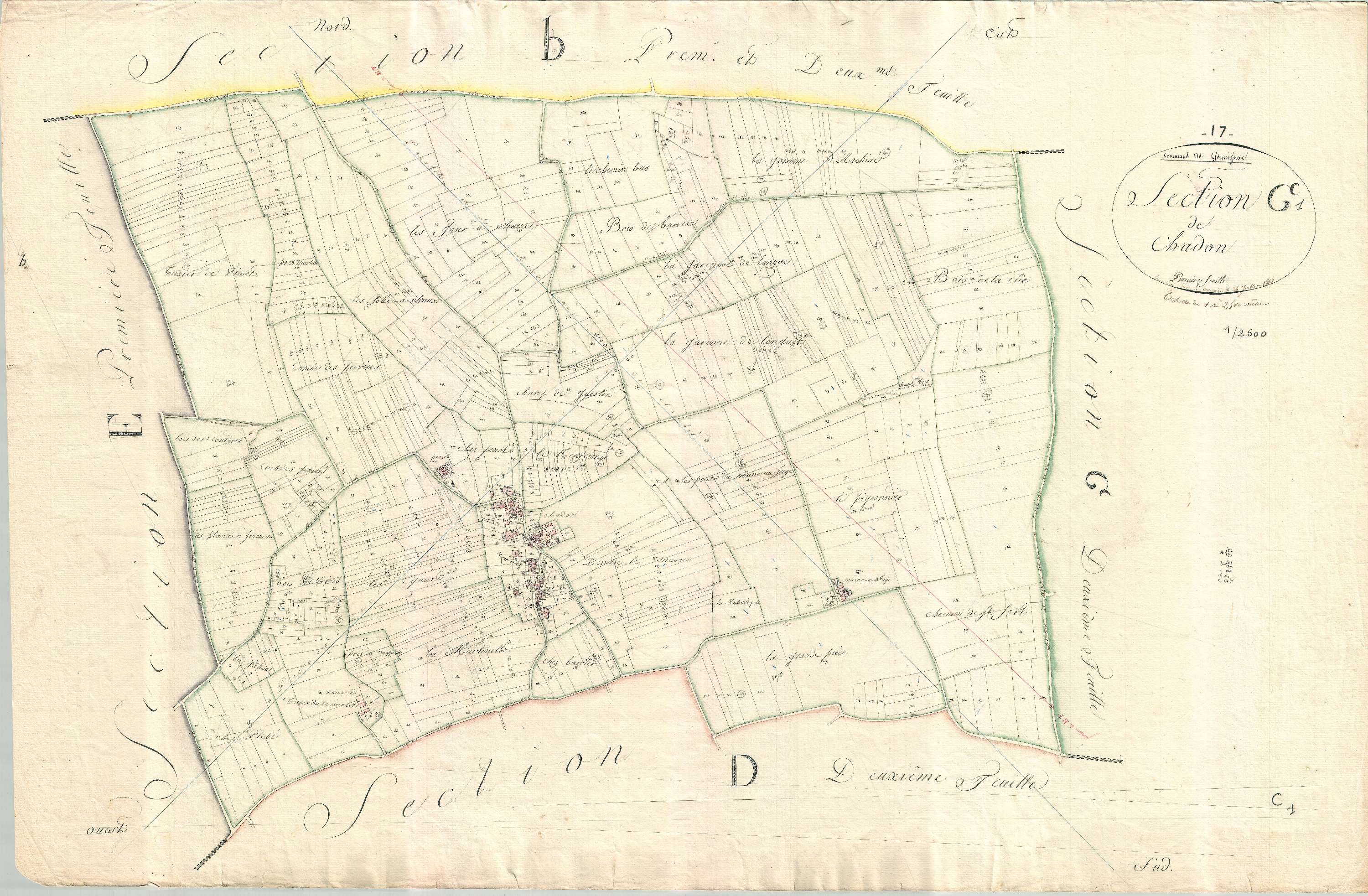 Germignac - Section C1 dite de Chadon.