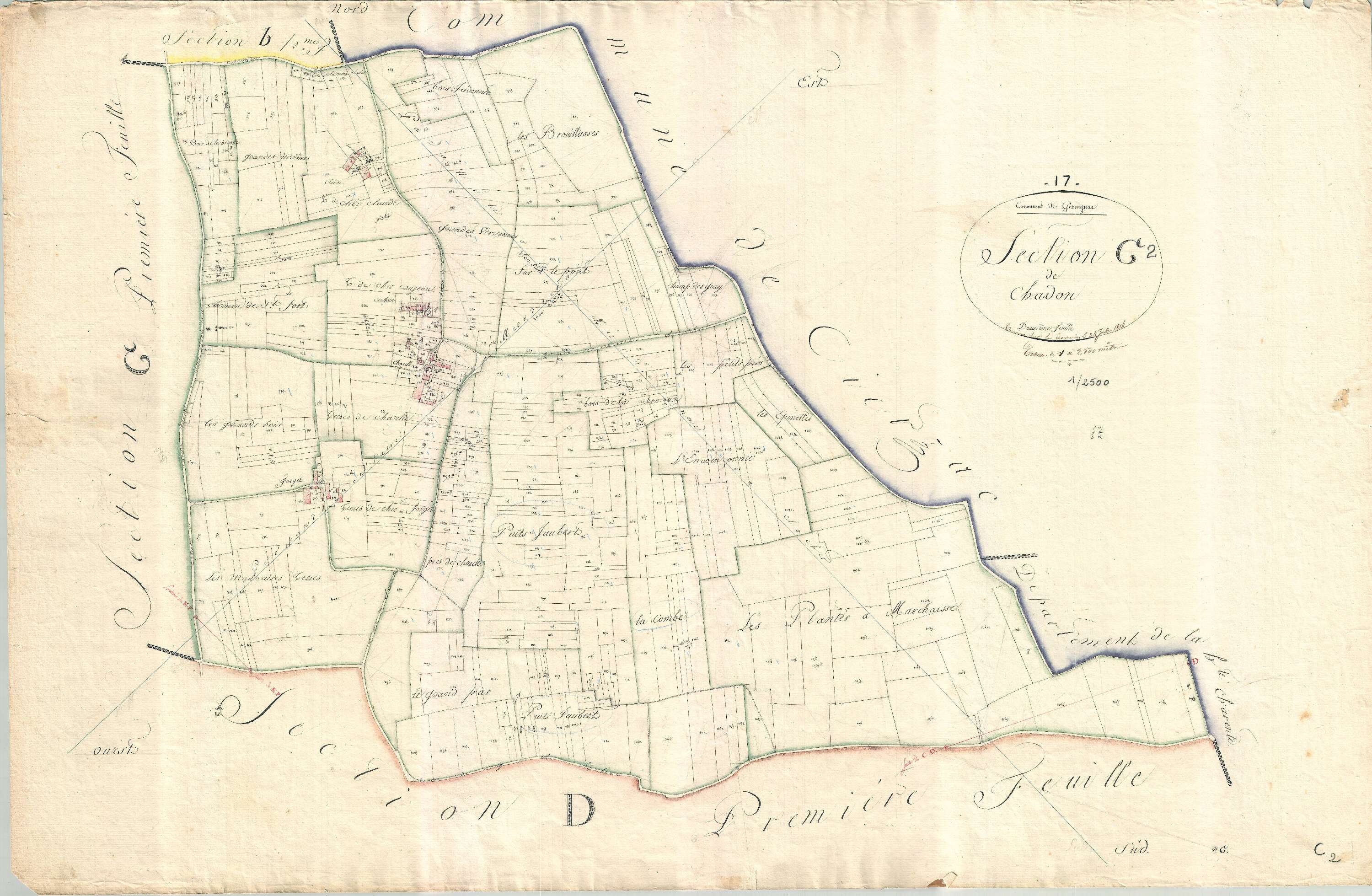 Germignac - Section C2 dite de Chadon.
