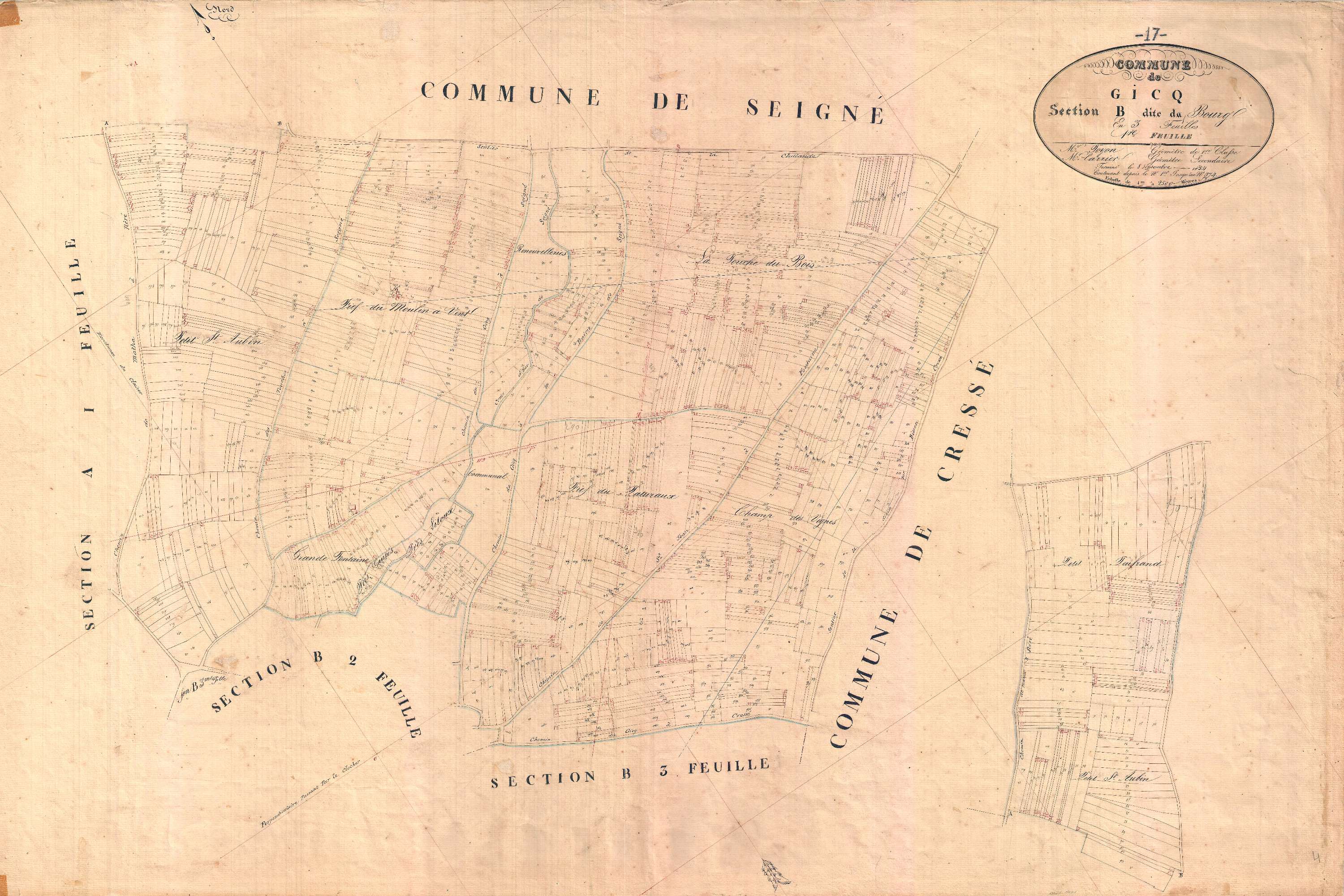 Le Gicq - Section B1 dite du Bourg.