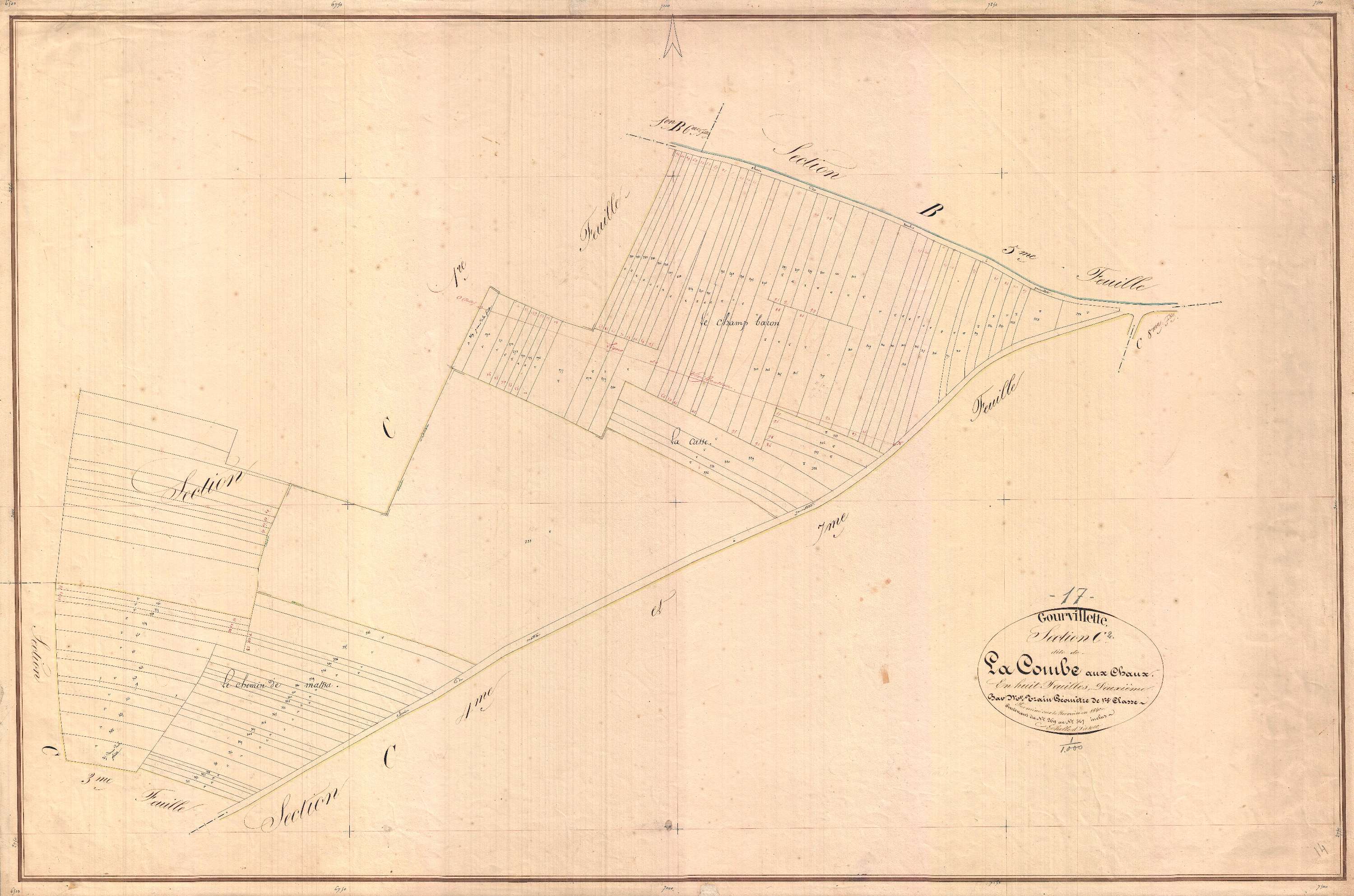Gourvillette - Section C2 dite de la Courbe aux Chaux.