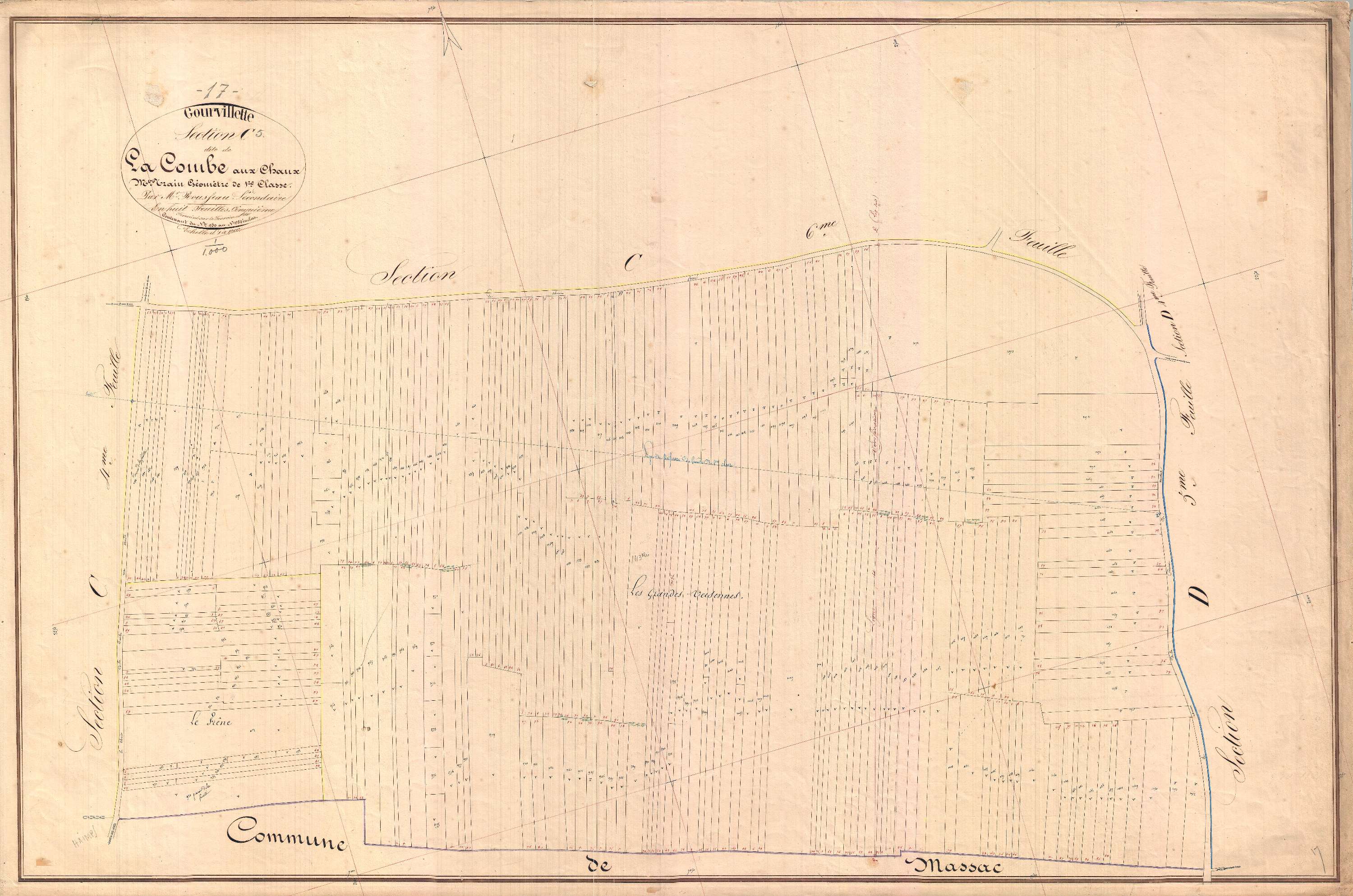 Gourvillette - Section C5 dite de la Courbe aux Chaux.