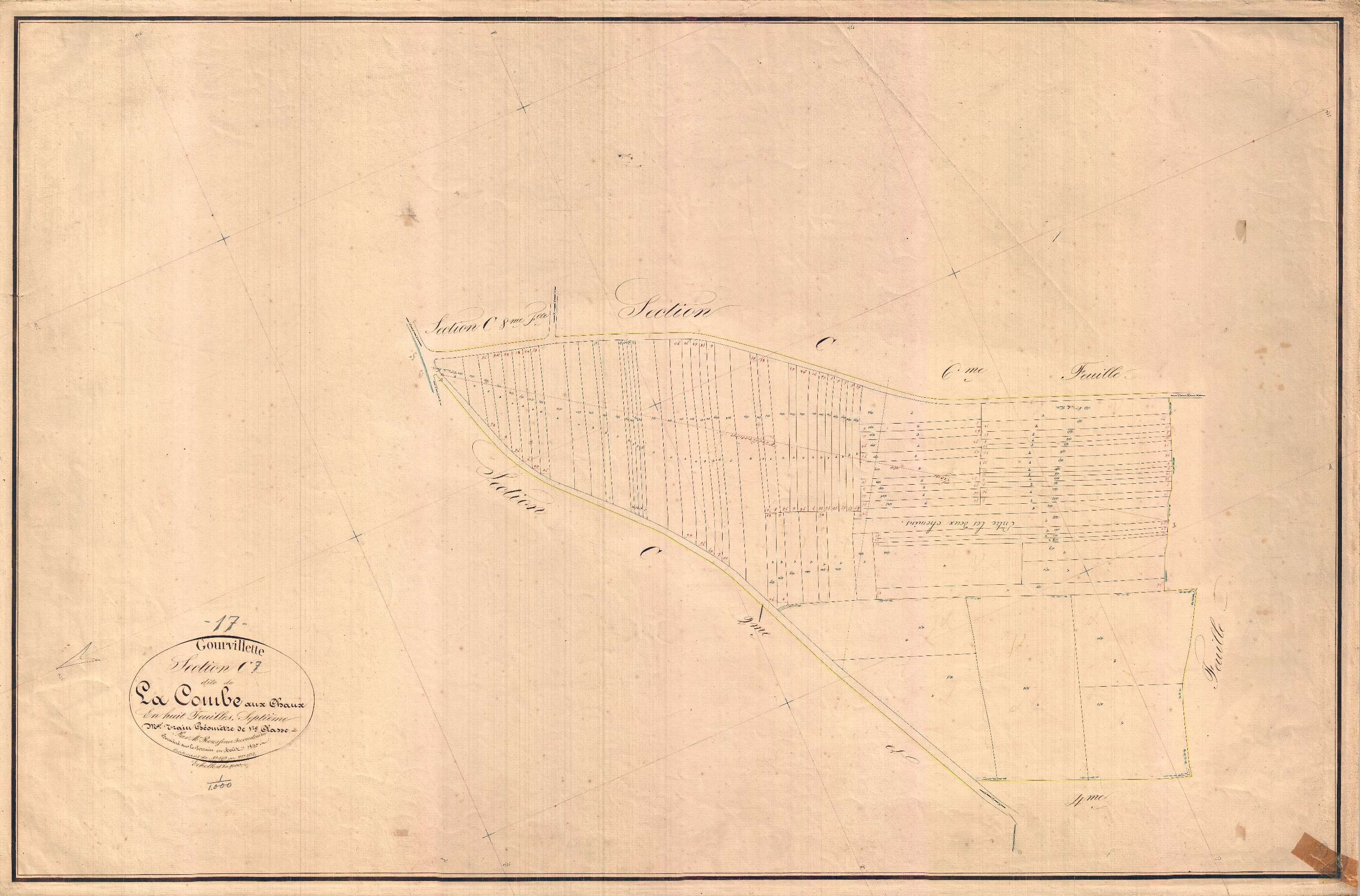 Gourvillette - Section C7 dite de la Courbe aux Chaux.