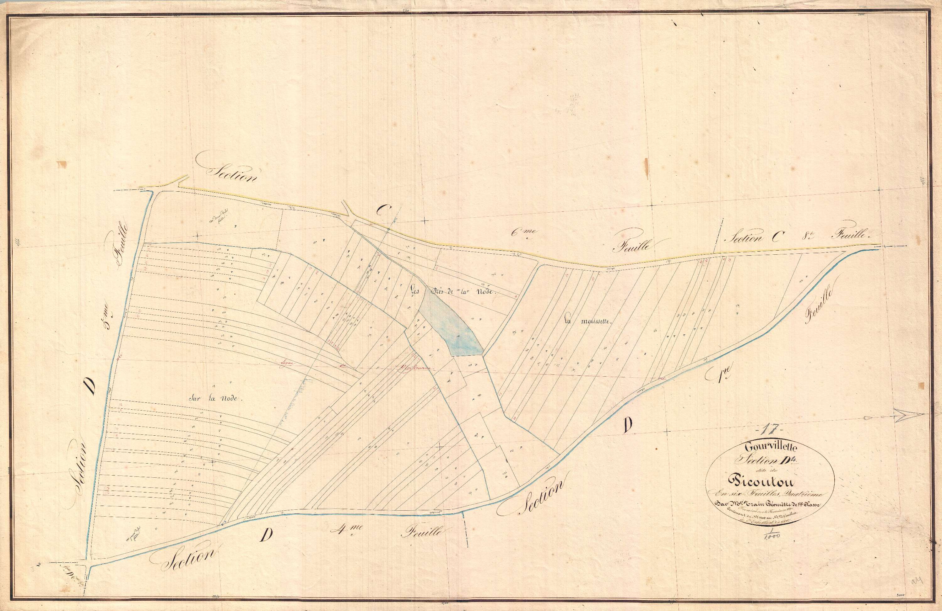 Gourvillette - Section D4 dite de Picoutou.