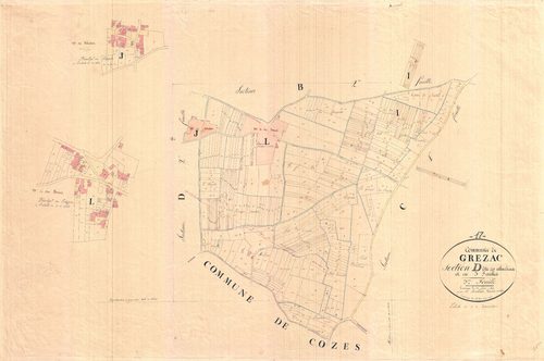Grézac - Section D3 dite des Alluchons.