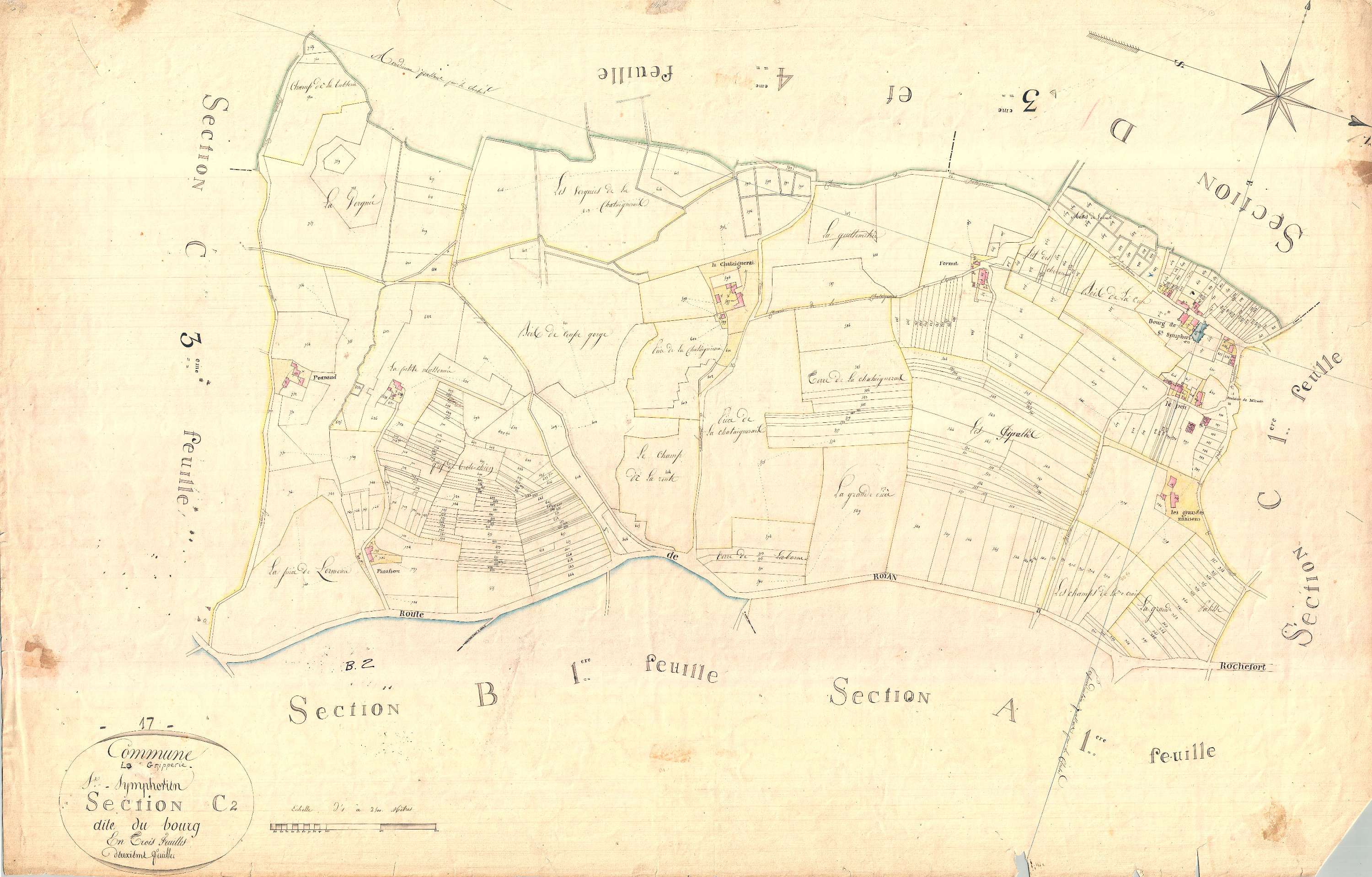 La Gripperie-Saint-Symphorien - Section C2 dite du Bourg.