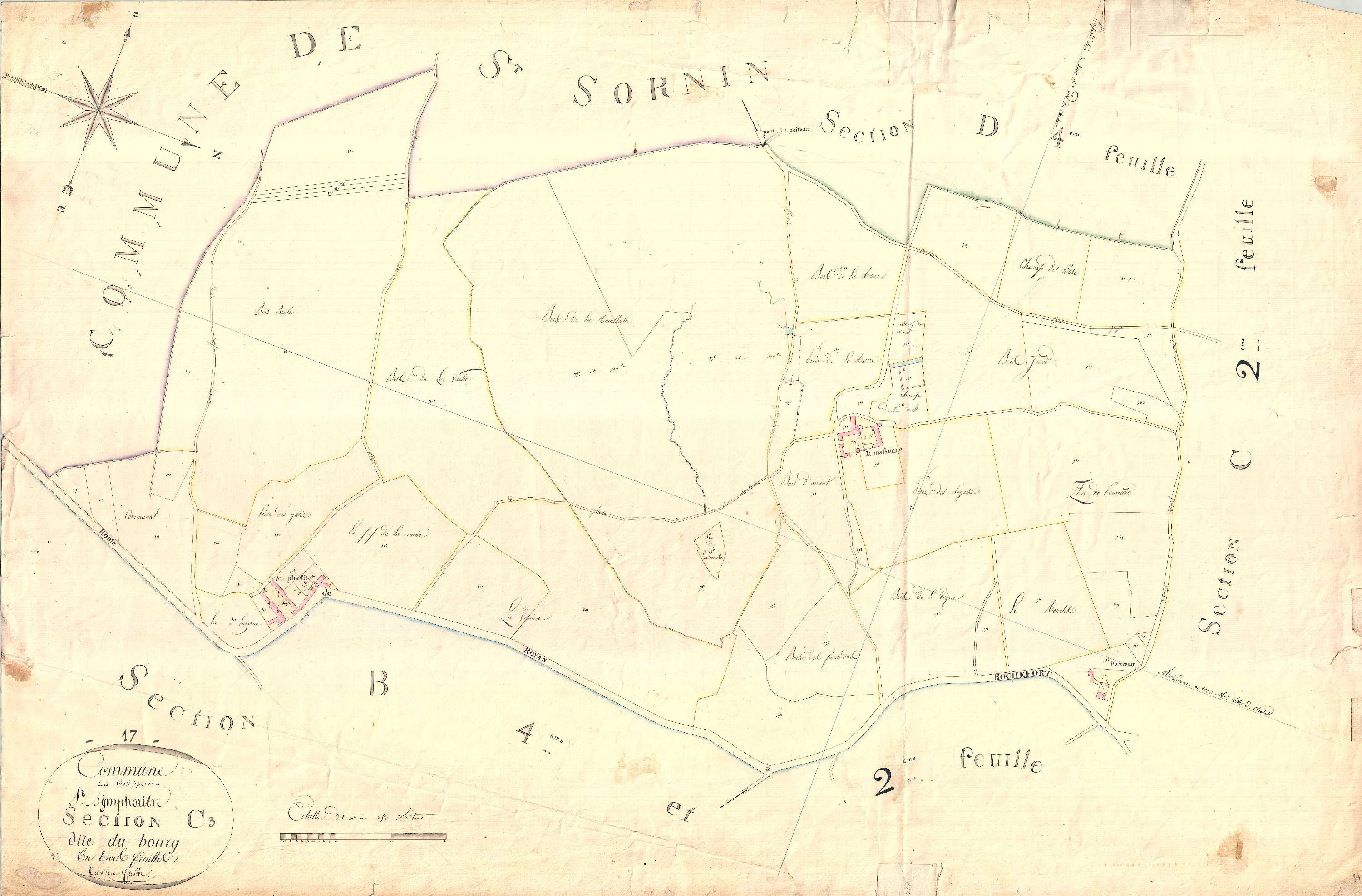 La Gripperie-Saint-Symphorien - Section C3 dite du Bourg.